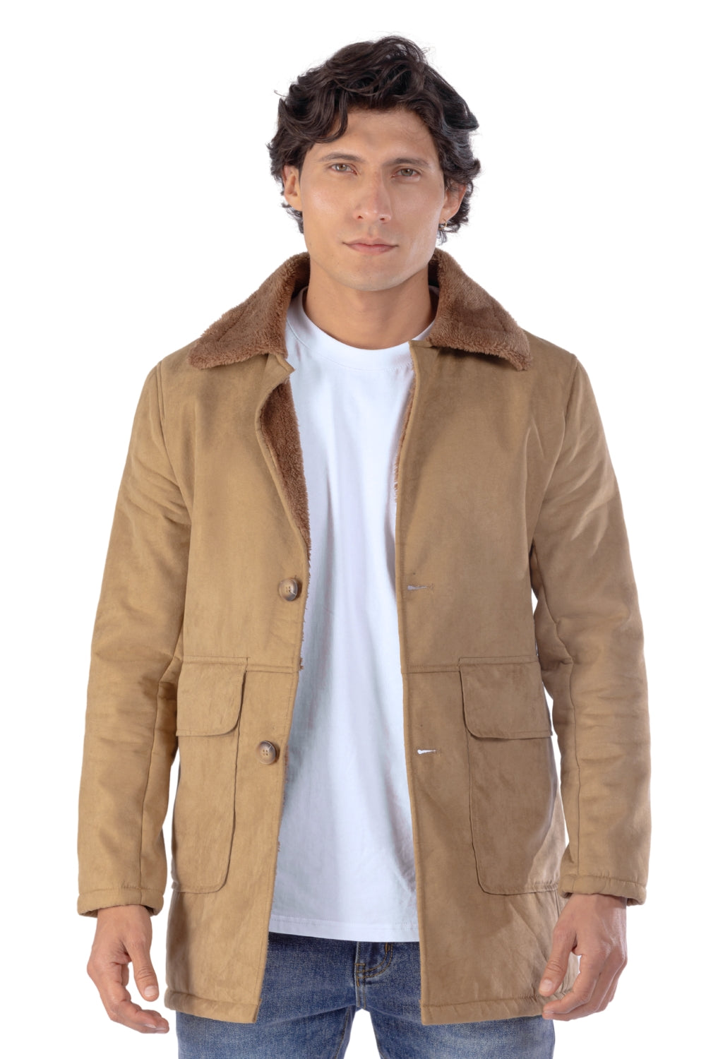 ABRIGO CON SOLAPA HOMBRE