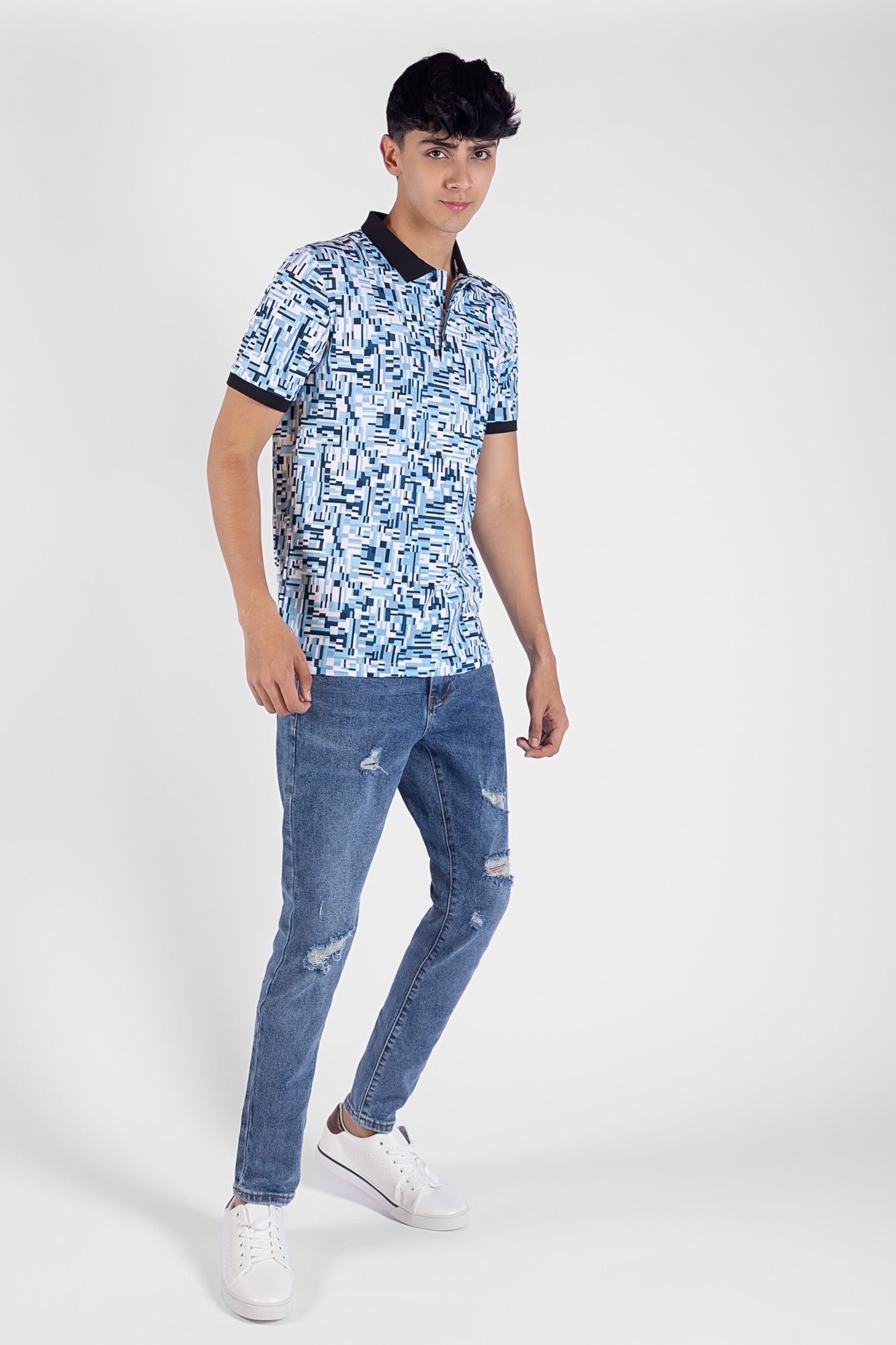 Jean Slim Fit con desgastes