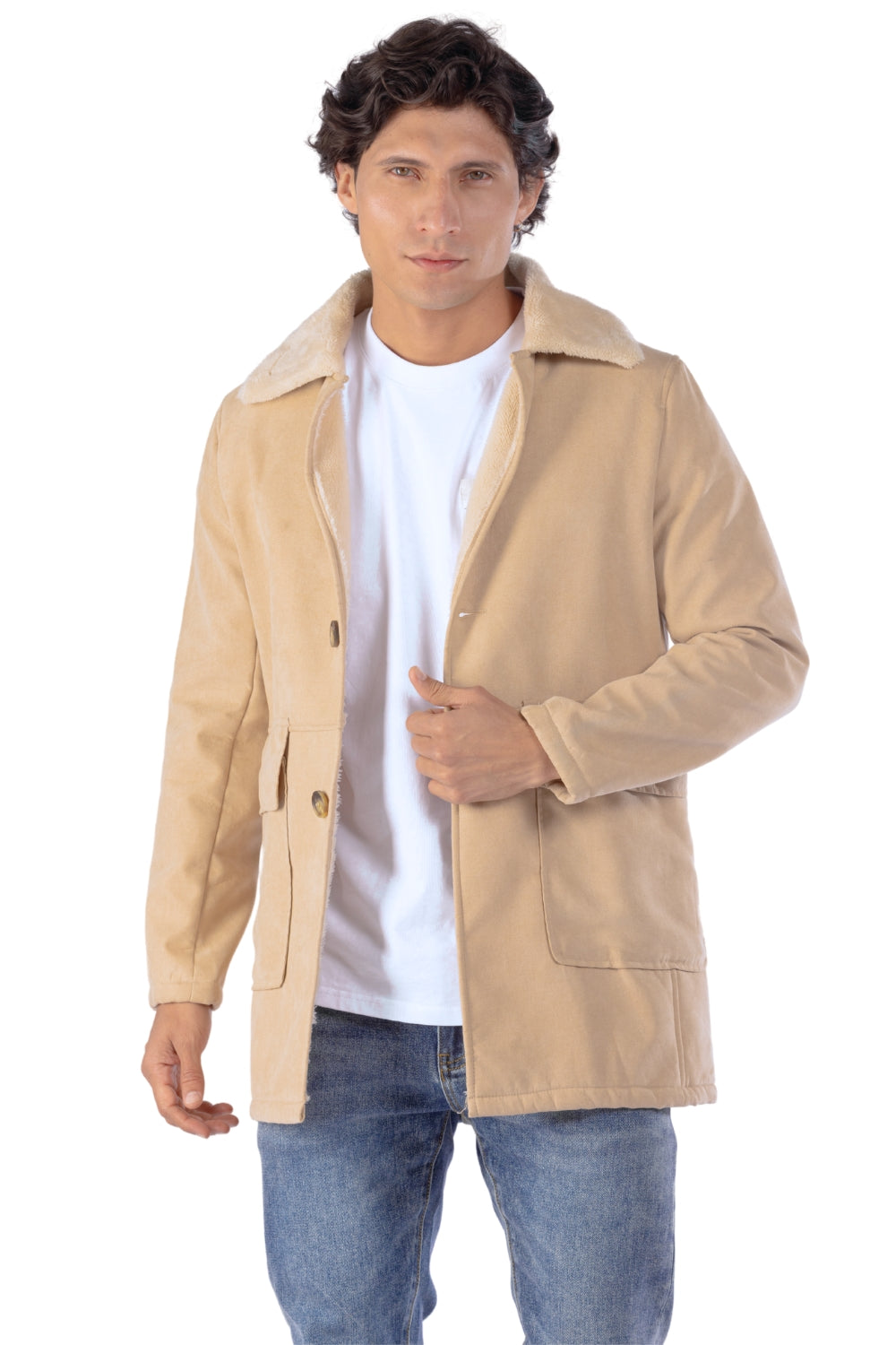 ABRIGO CON SOLAPA HOMBRE