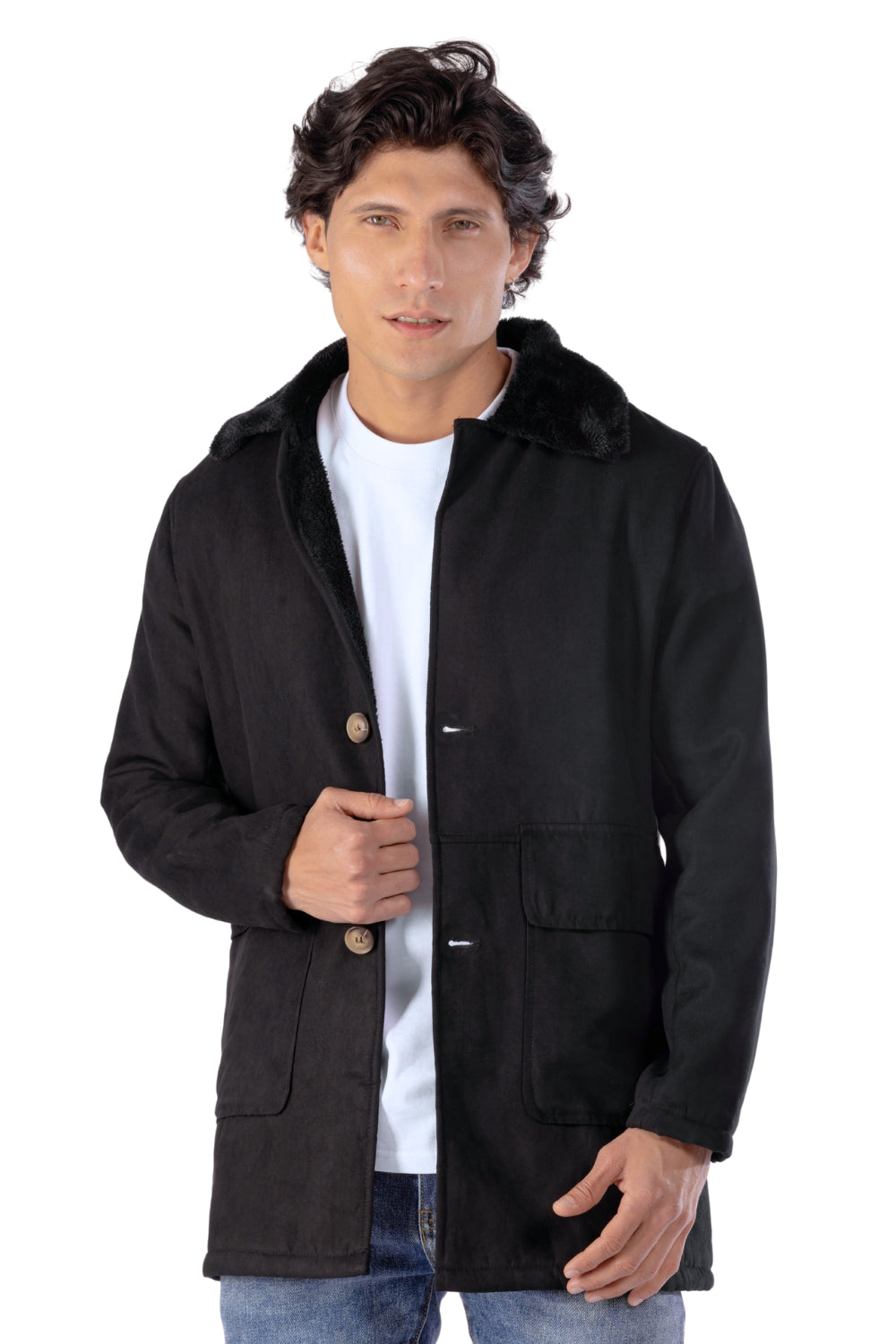 ABRIGO CON SOLAPA HOMBRE