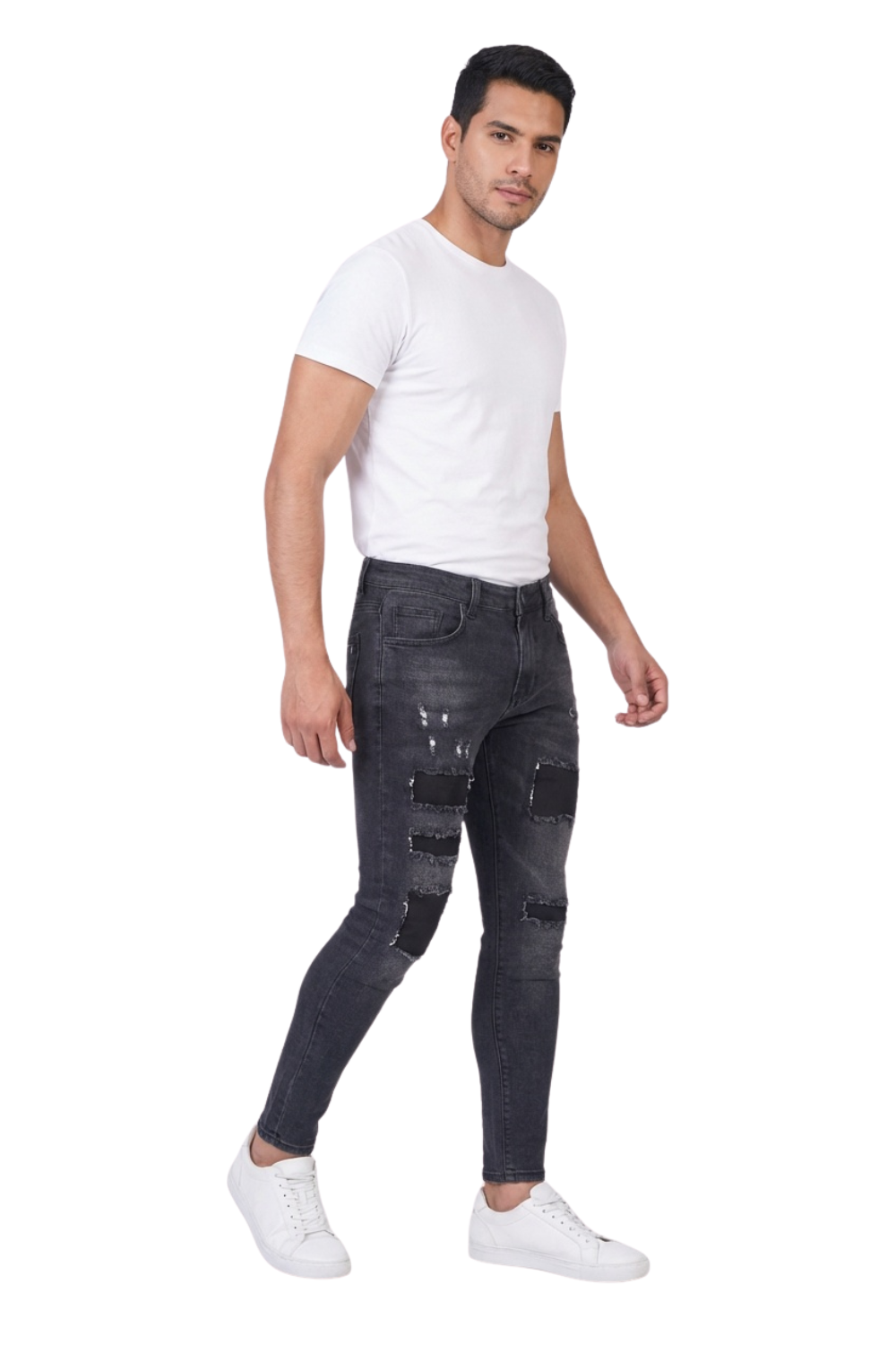 Jean Slim Fit con desgastes