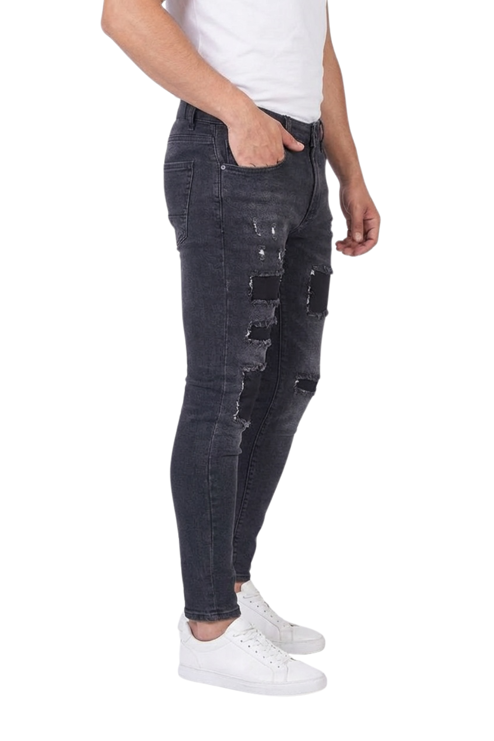 Jean Slim Fit con desgastes