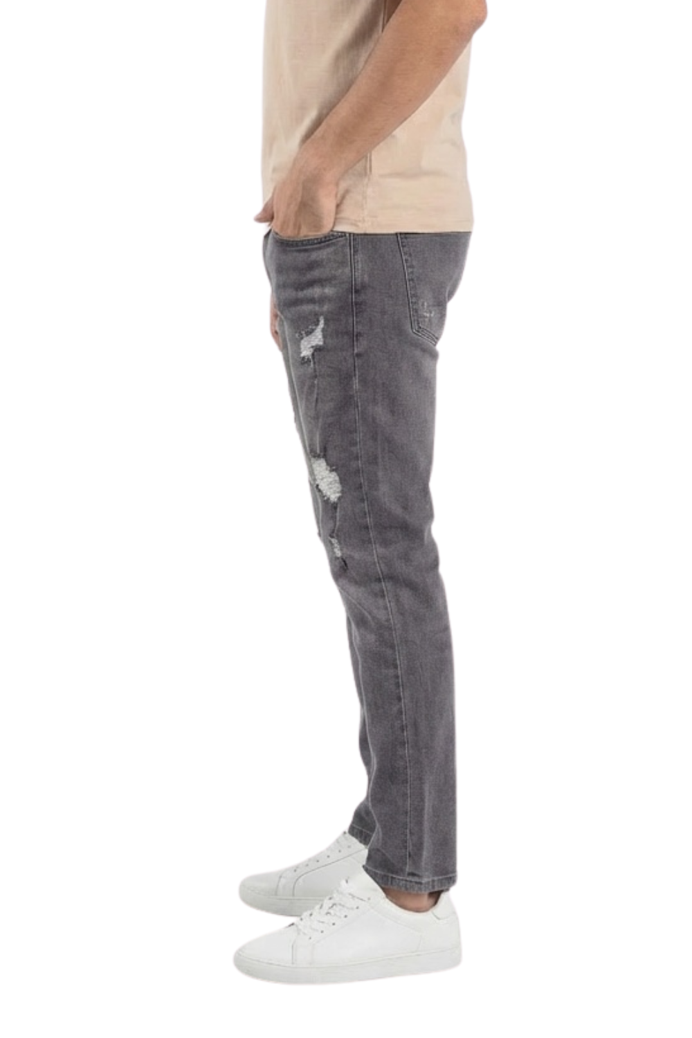 Jean Slim Fit con desgastes
