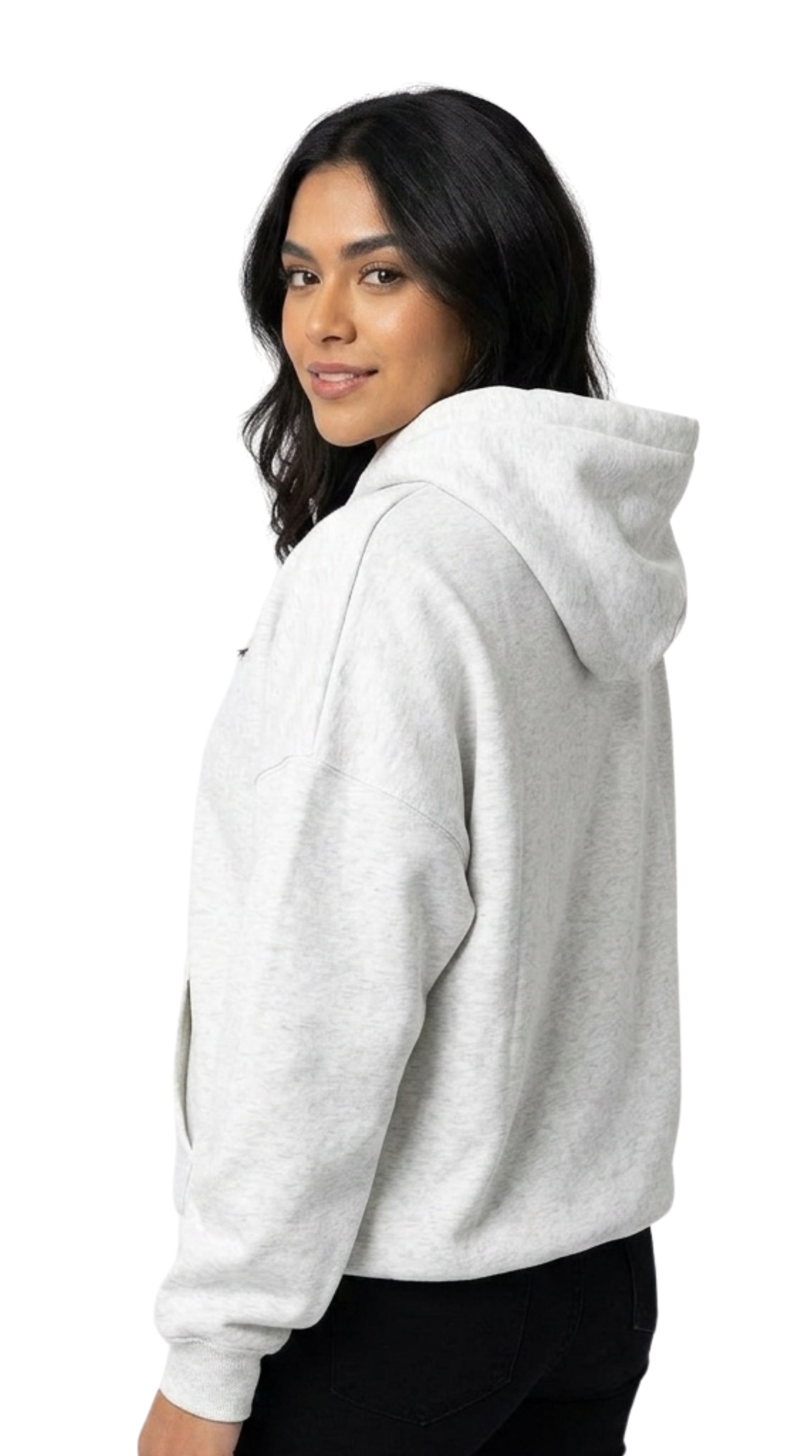 hoodie mujer gris