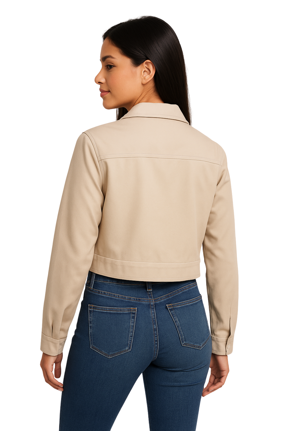 Chaqueta Casual de Bolsillos Frontales para mujer