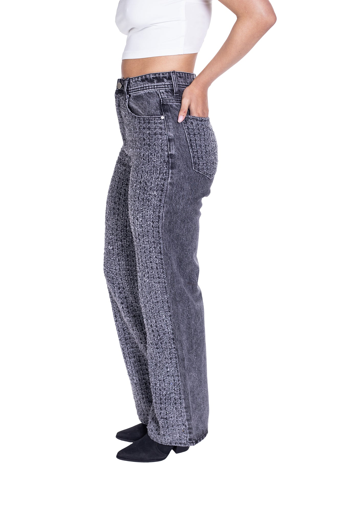 JEANS WIDE LEG PARA MUJER
