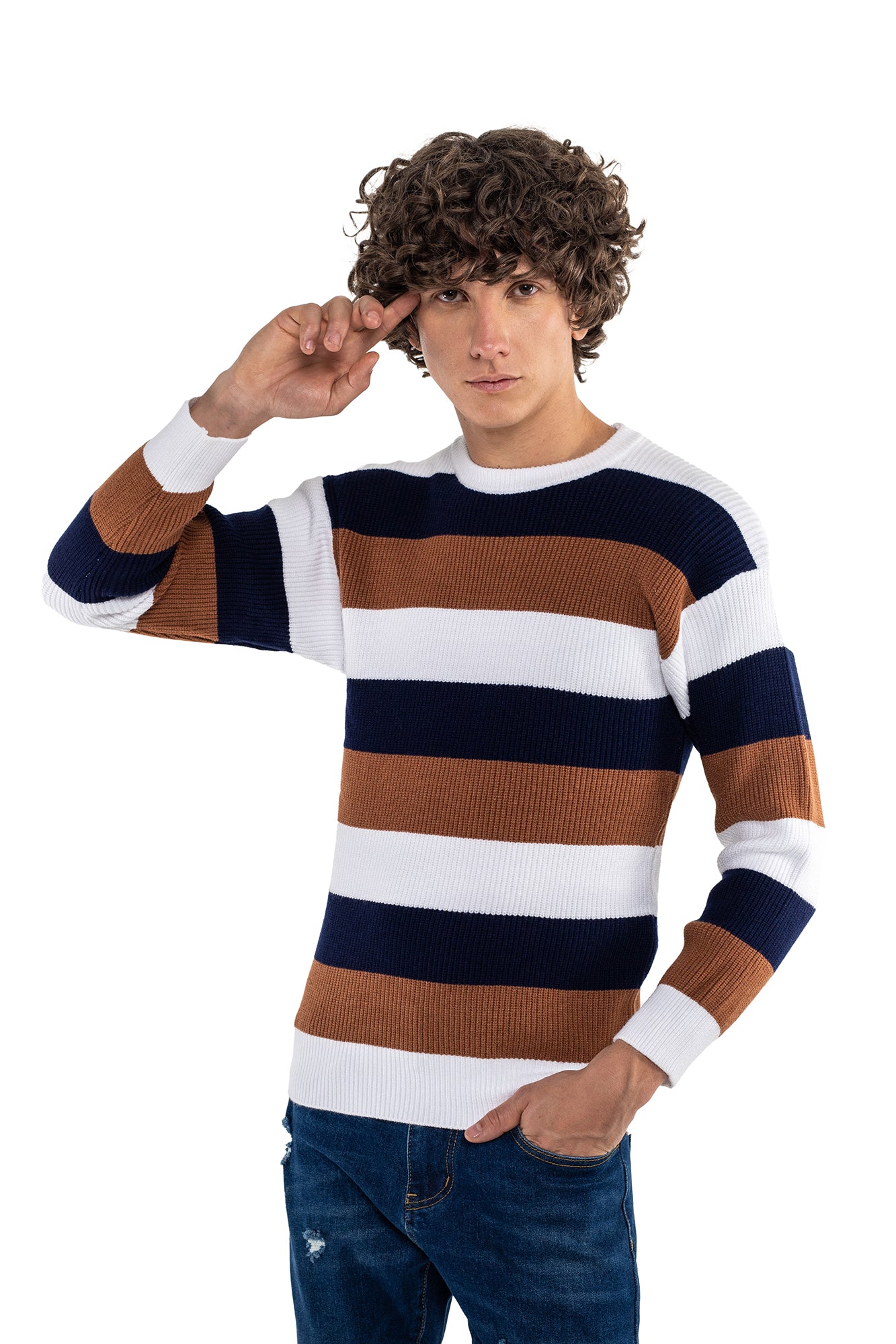 Sweater a best sale rayas hombre