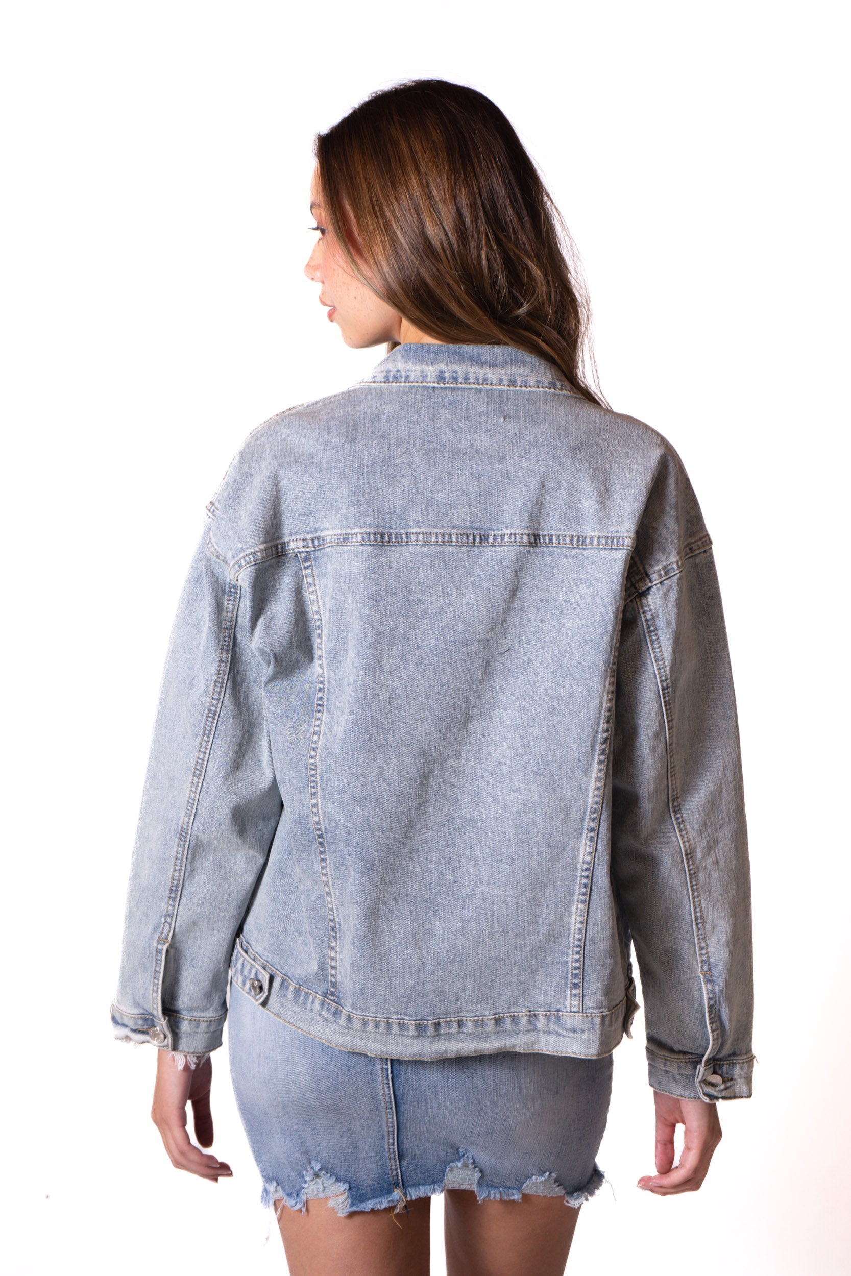 Chaqueta Denim Para Mujer