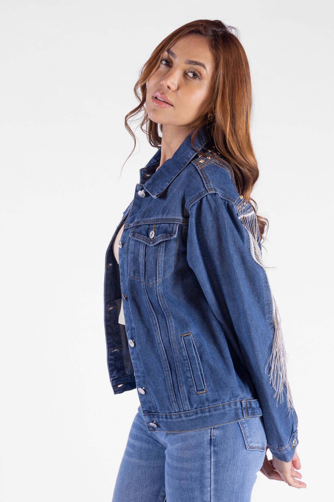 Chaqueta Denim Para Mujer