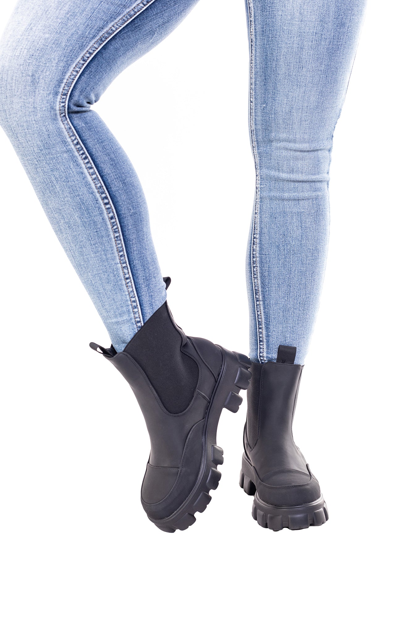 Con Botines Negros Botas En Jean Para Dama Bota Para Mujer Cana