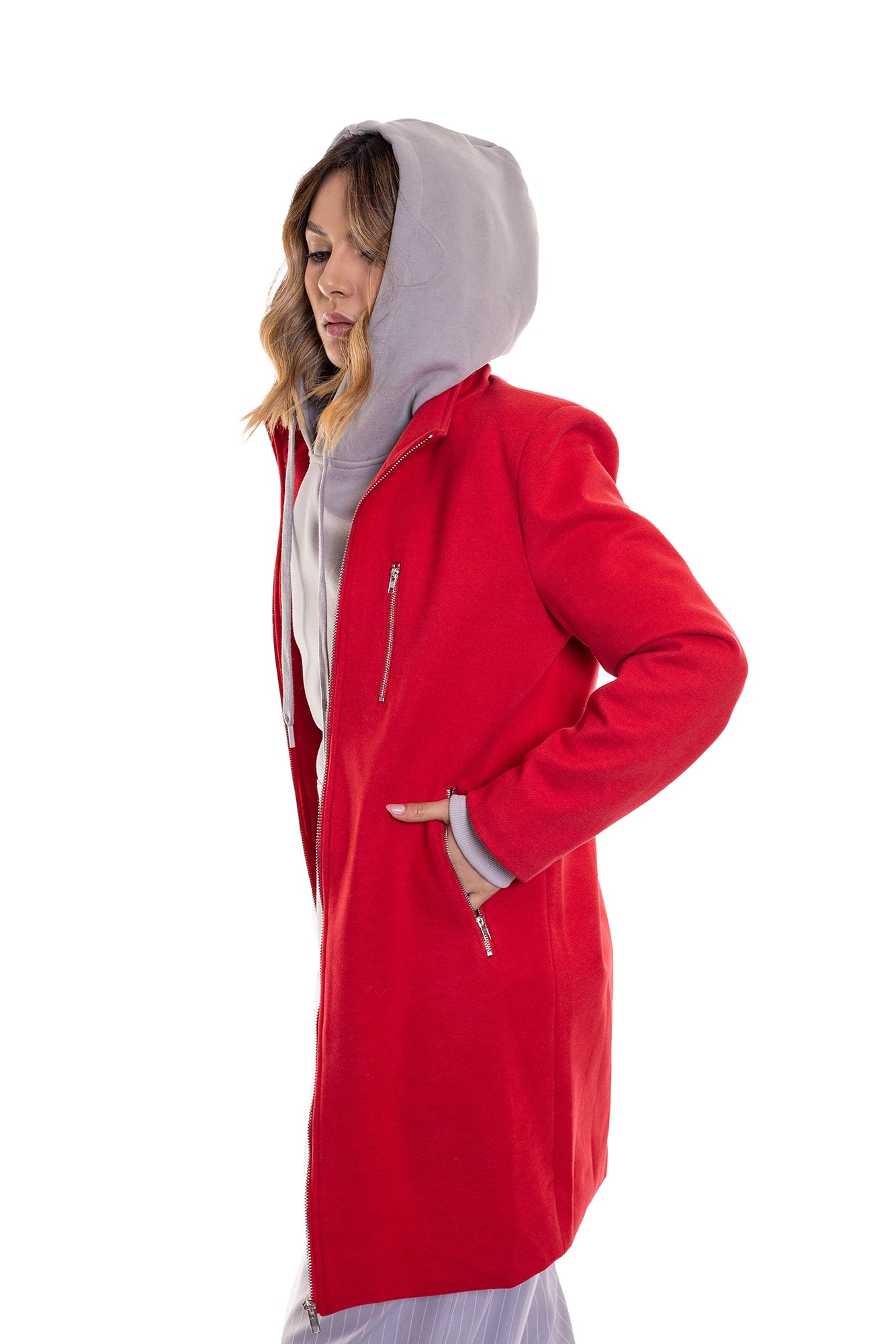 ABRIGO PAÑO CREMALLERA