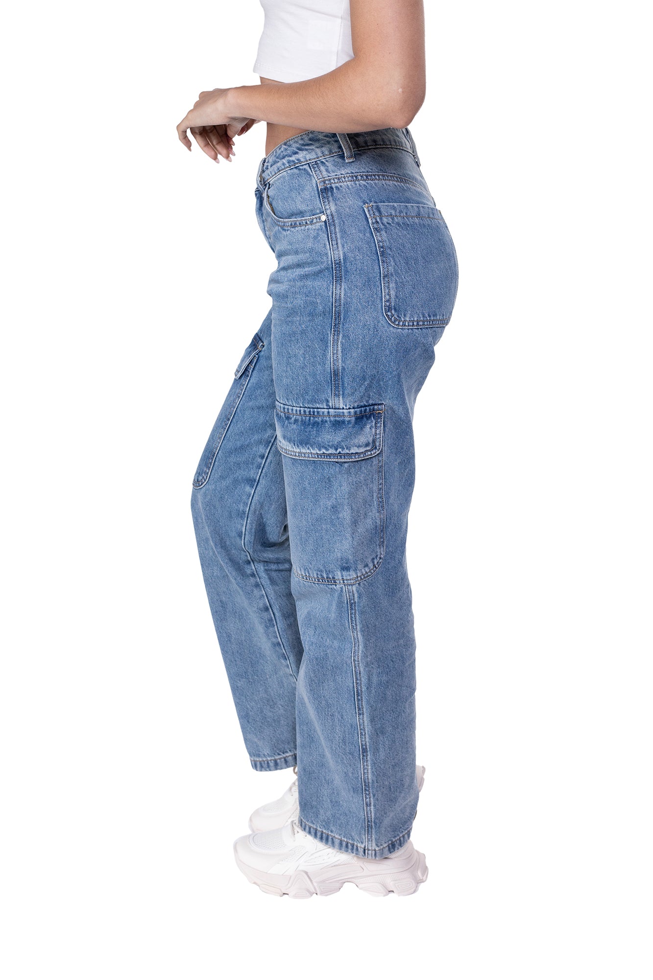 JEAN CARGO PARA MUJER