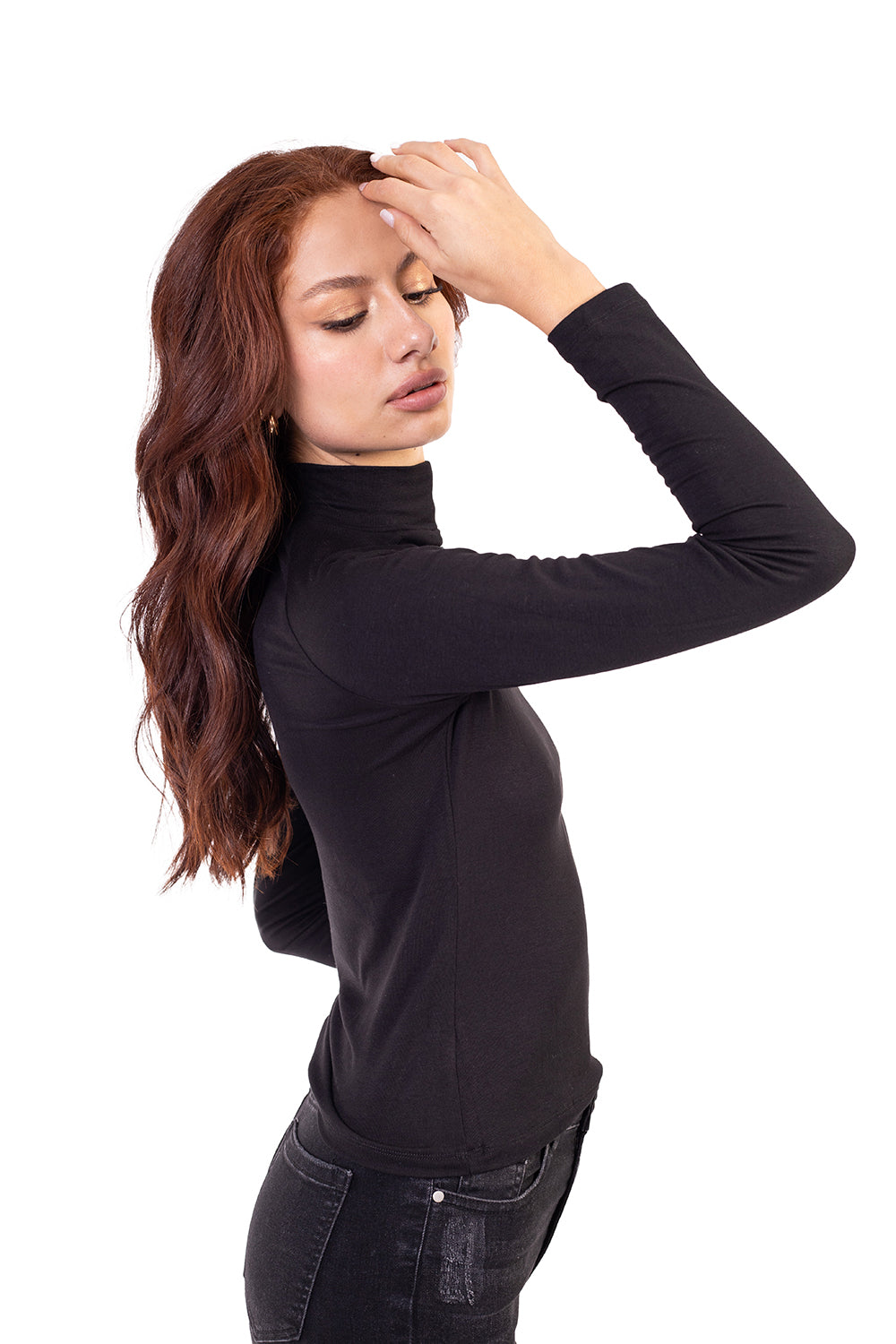 Jersey básico cuello alto