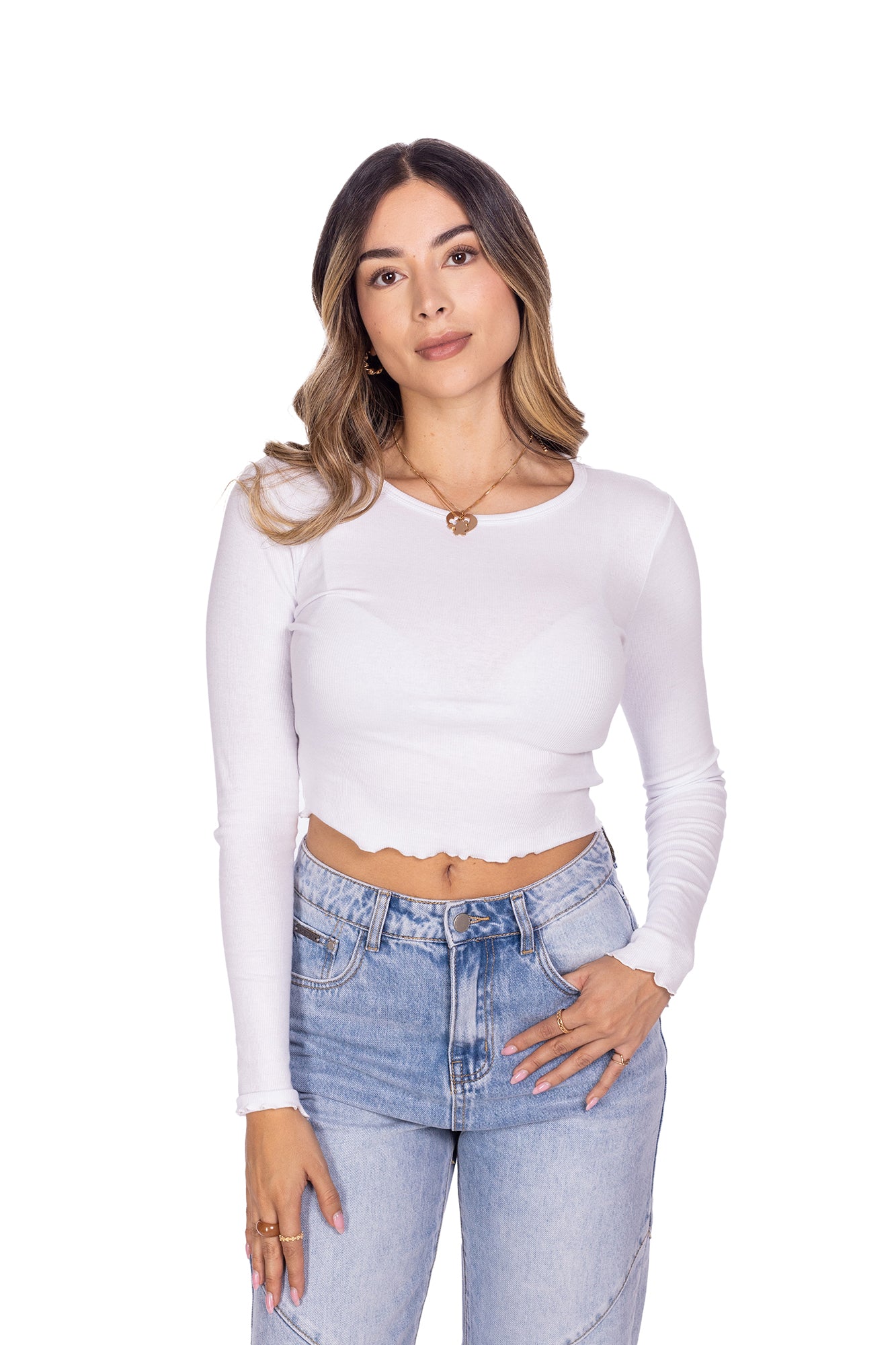 BLUSA MANGA LARGA BÁSICA