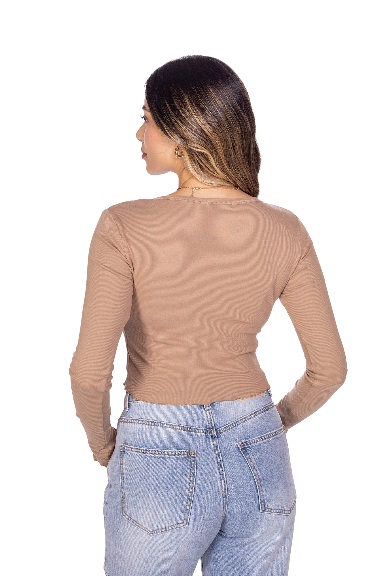 BLUSA MANGA LARGA BÁSICA