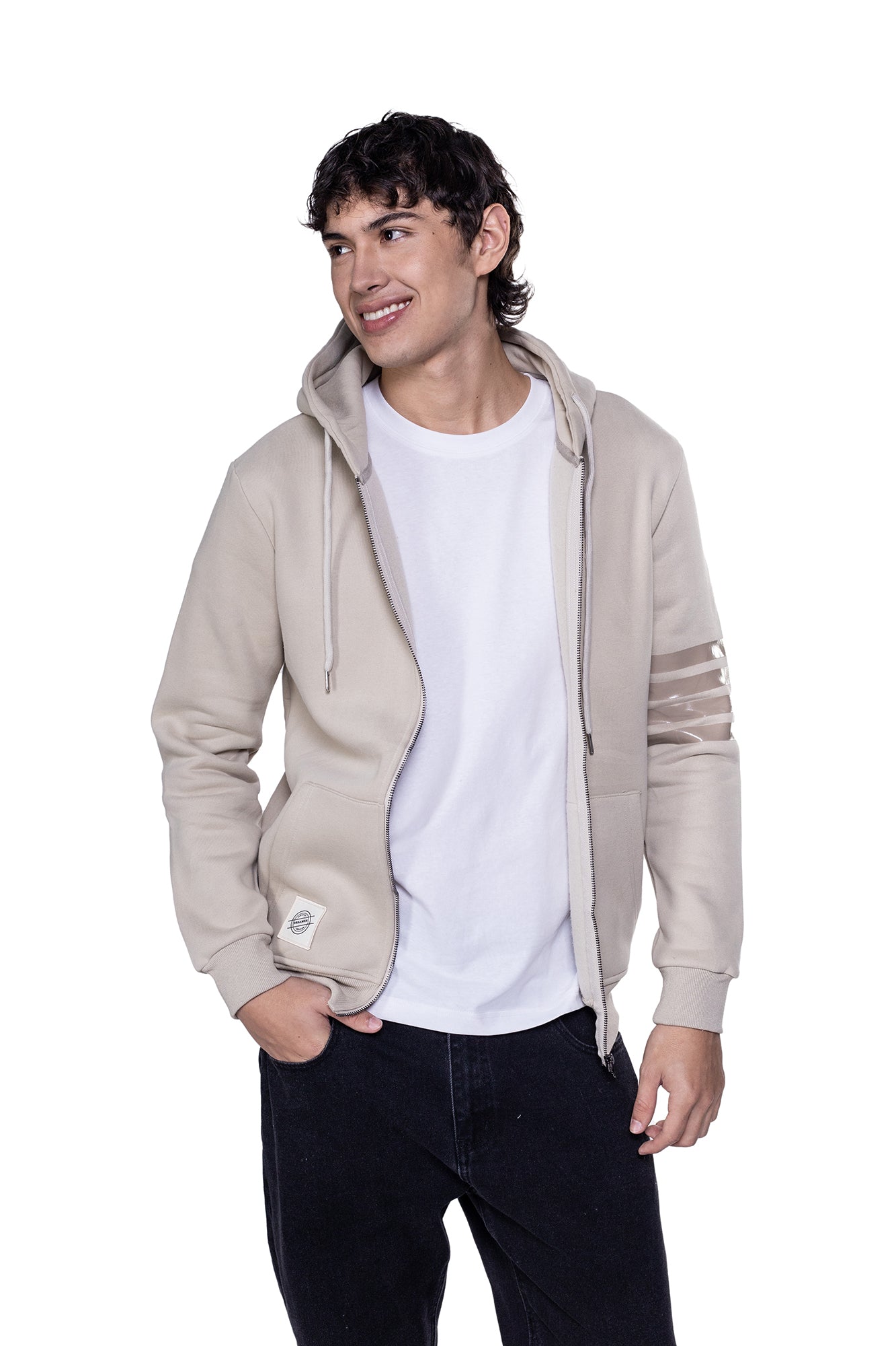 HOODIE CON CAPOTA Y CREMALLERA