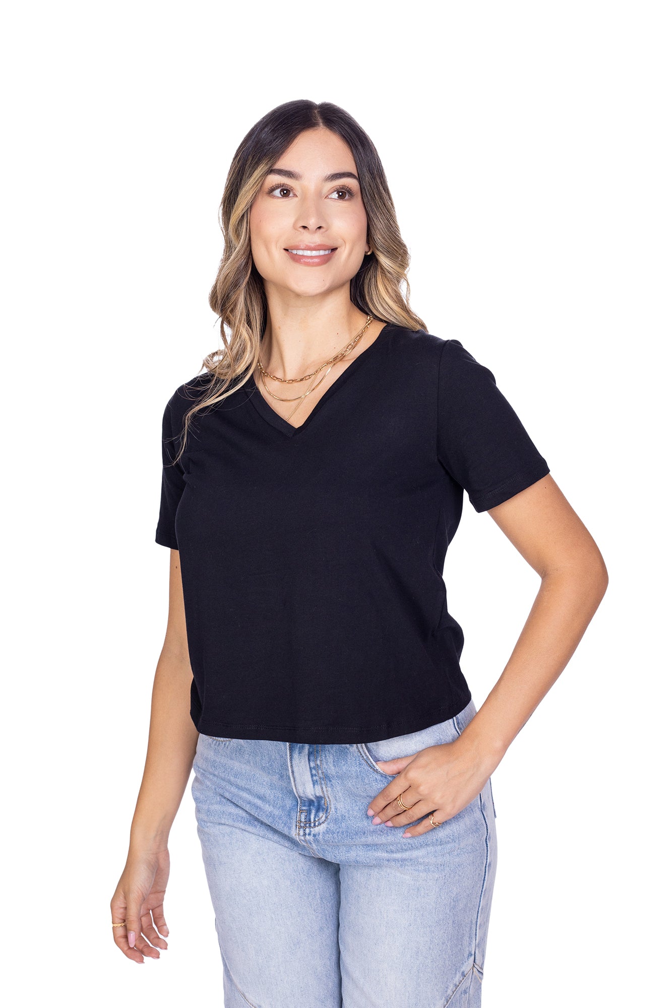 Camiseta Basic Para Mujer