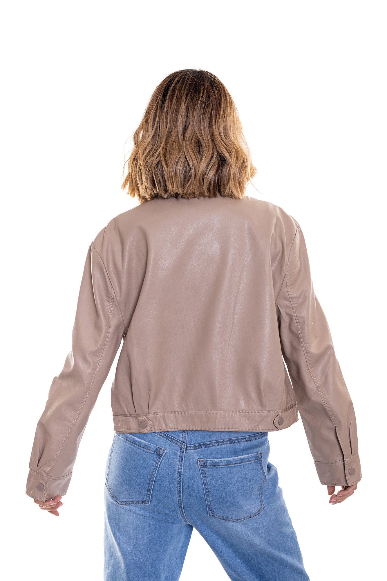 CHAQUETA POLIPIEL PARA MUJER