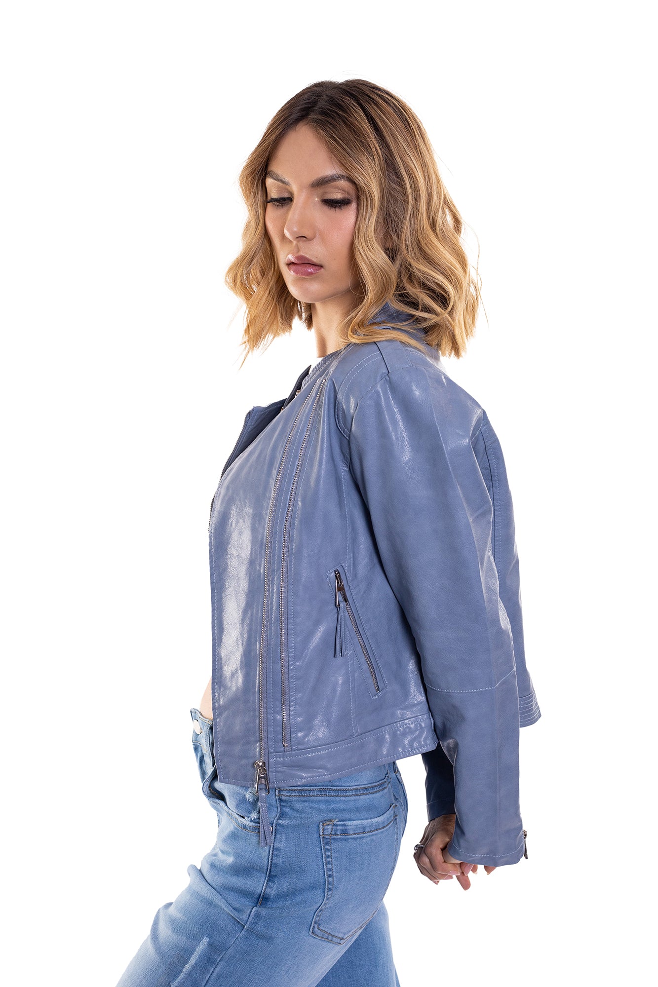 CHAQUETA POLIPIEL PARA MUJER