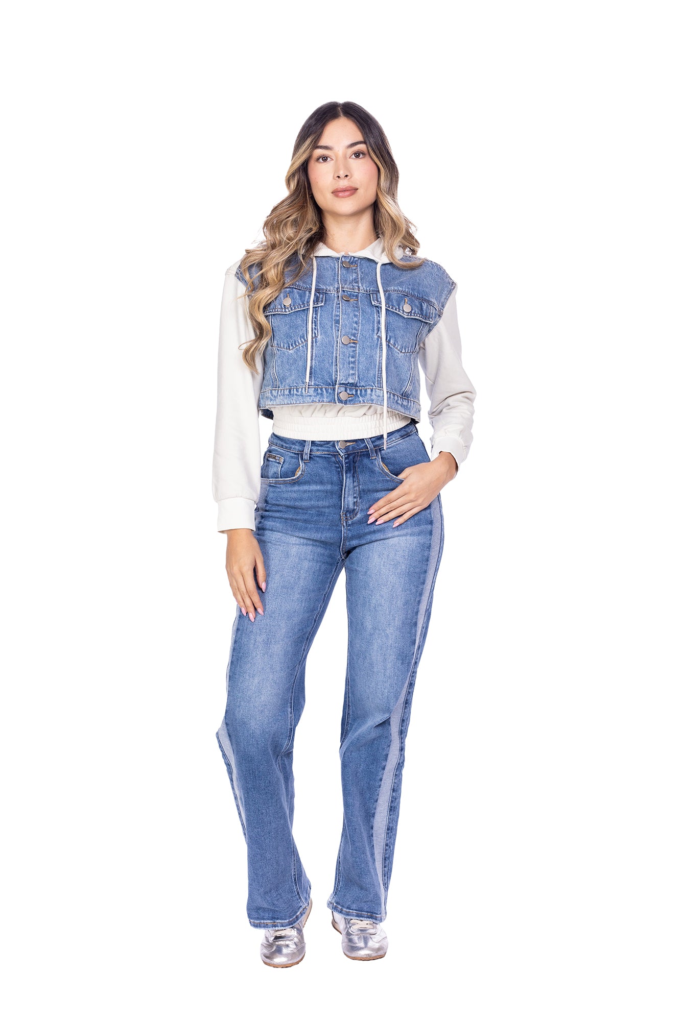 Chaqueta Denim Para Mujer