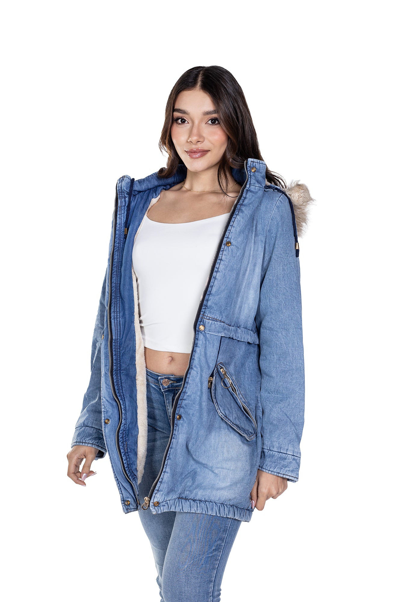 CHAQUETA DENIM PARA MUJER