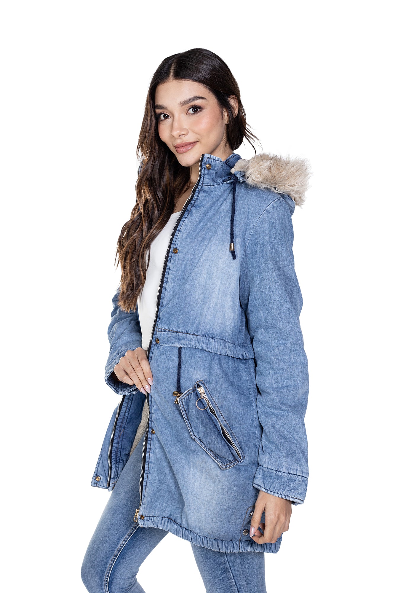 CHAQUETA DENIM PARA MUJER