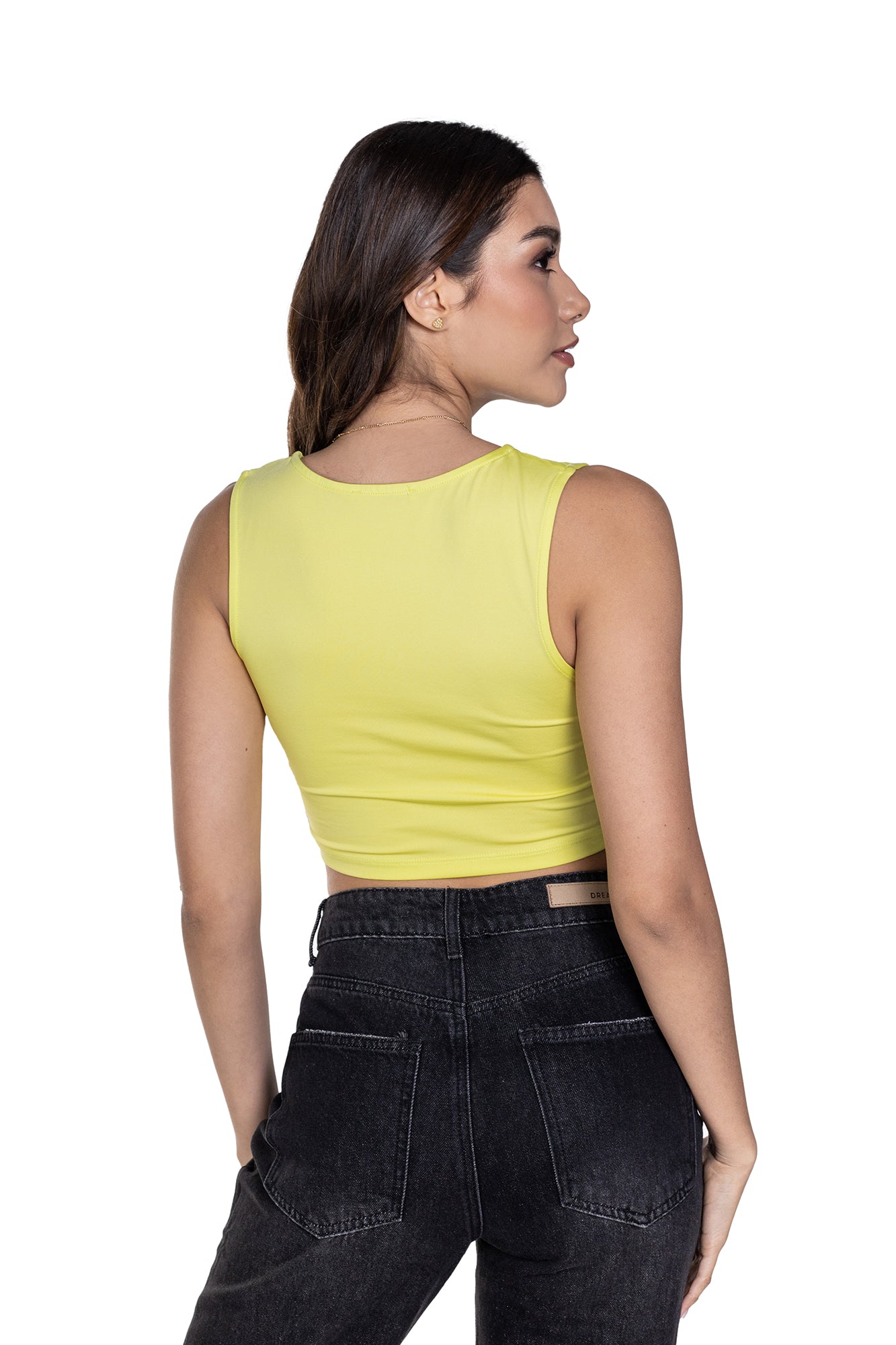 Top Basic Cuello V Para Mujer