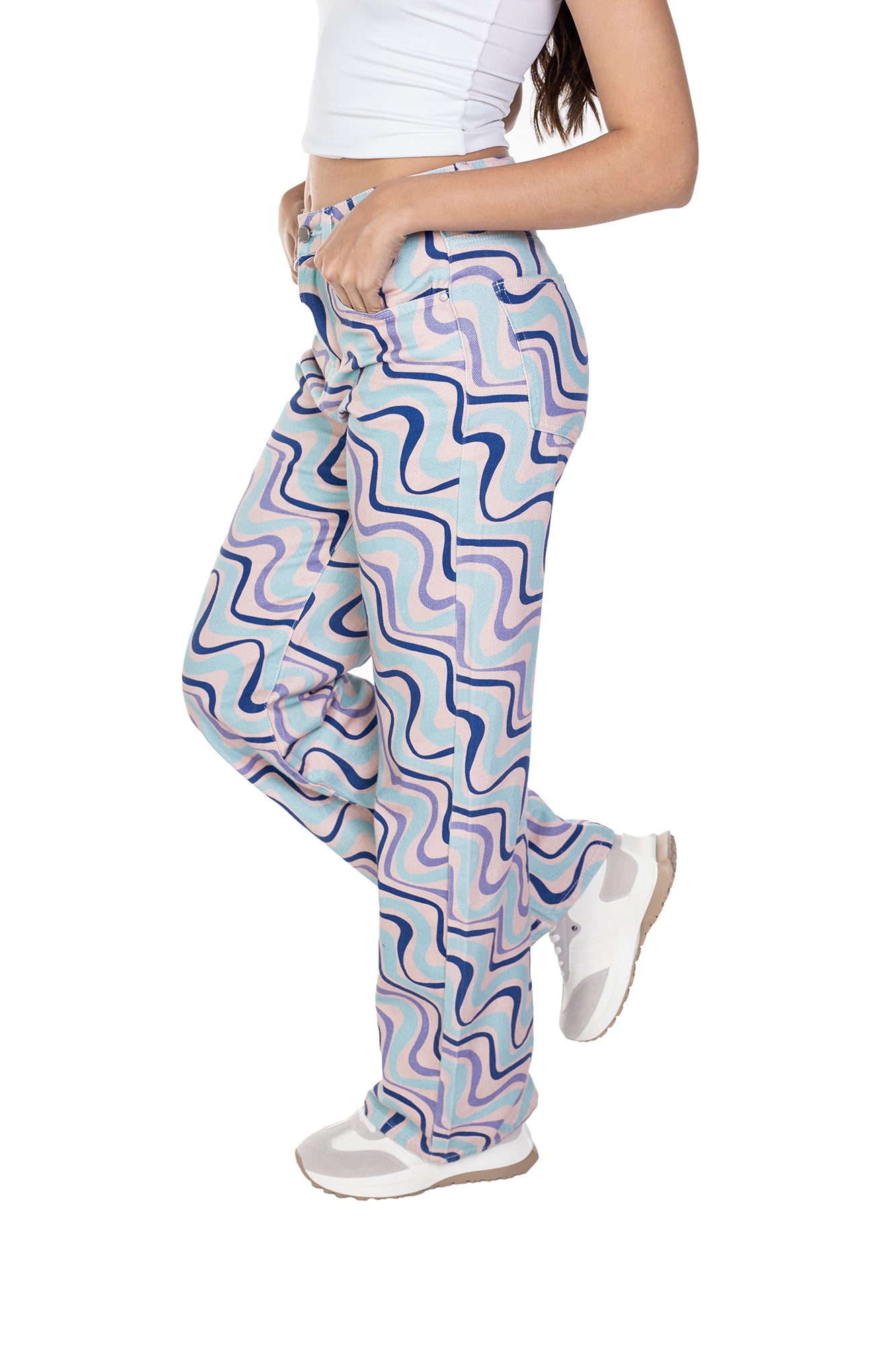 JEAN WIDE LEG CON HONDAS A TONO