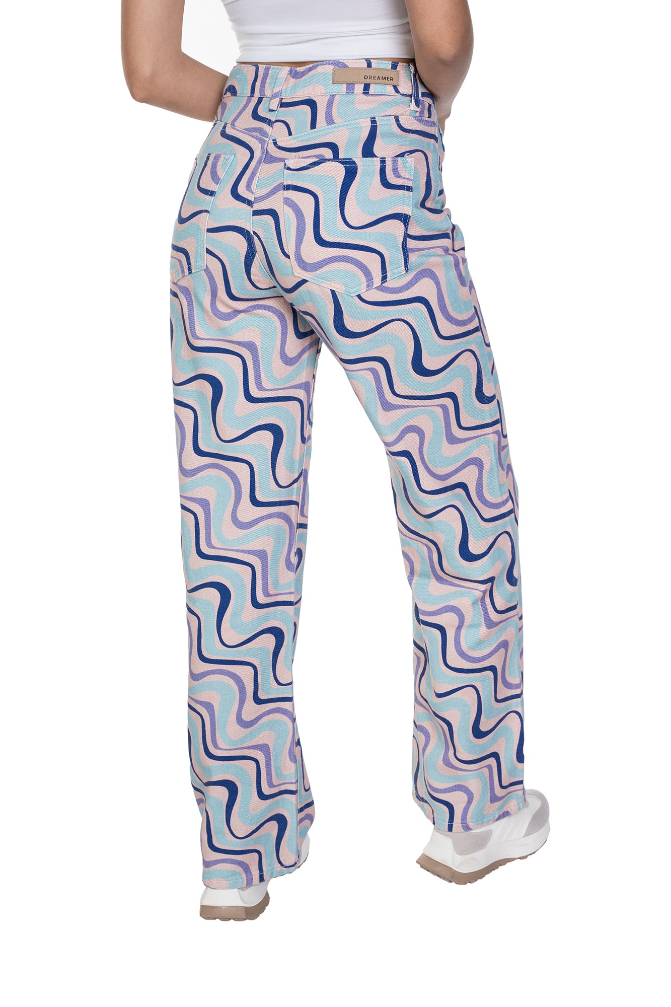 JEAN WIDE LEG CON HONDAS A TONO