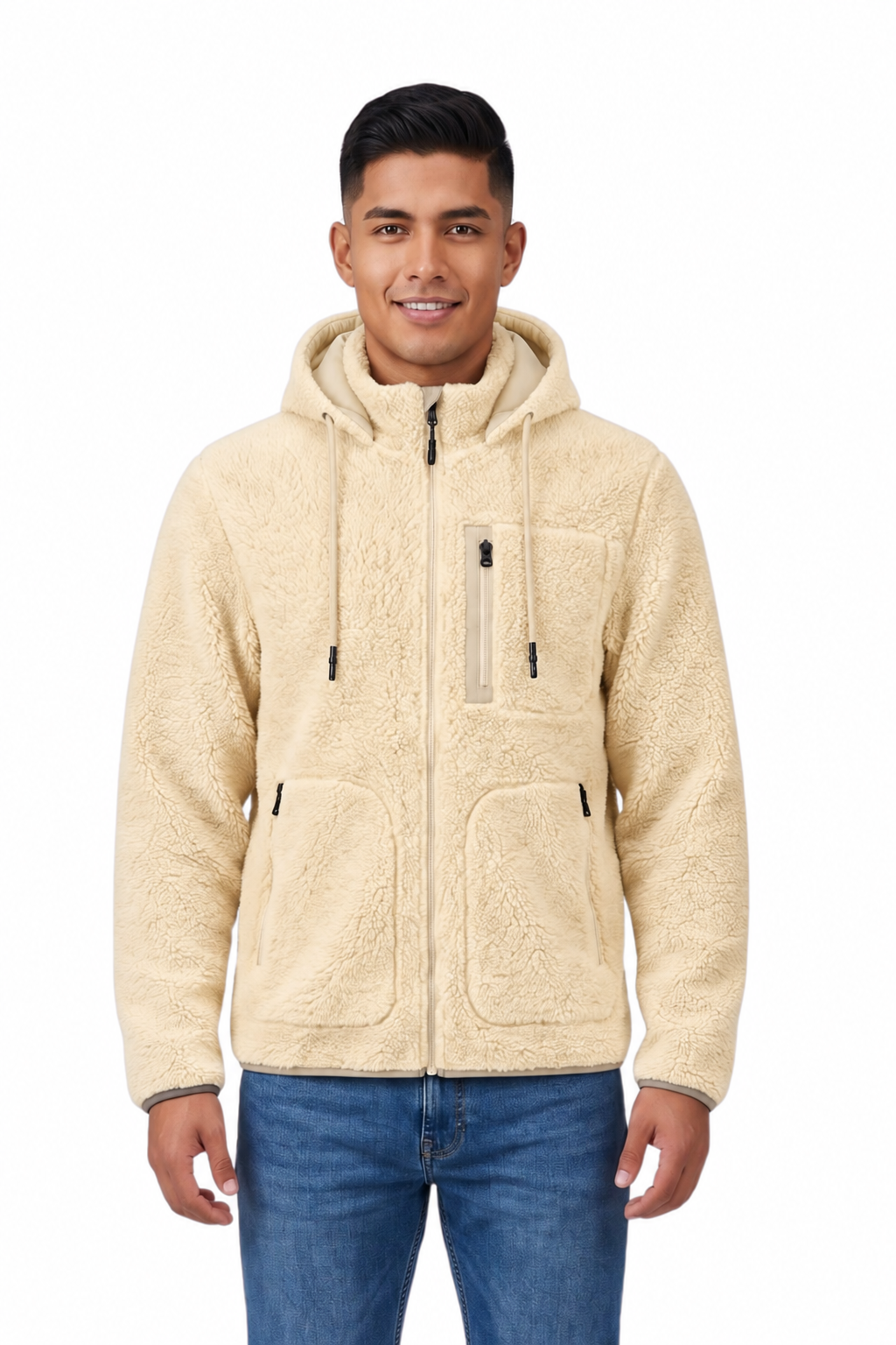 CHAQUETA SHERPA NAVY