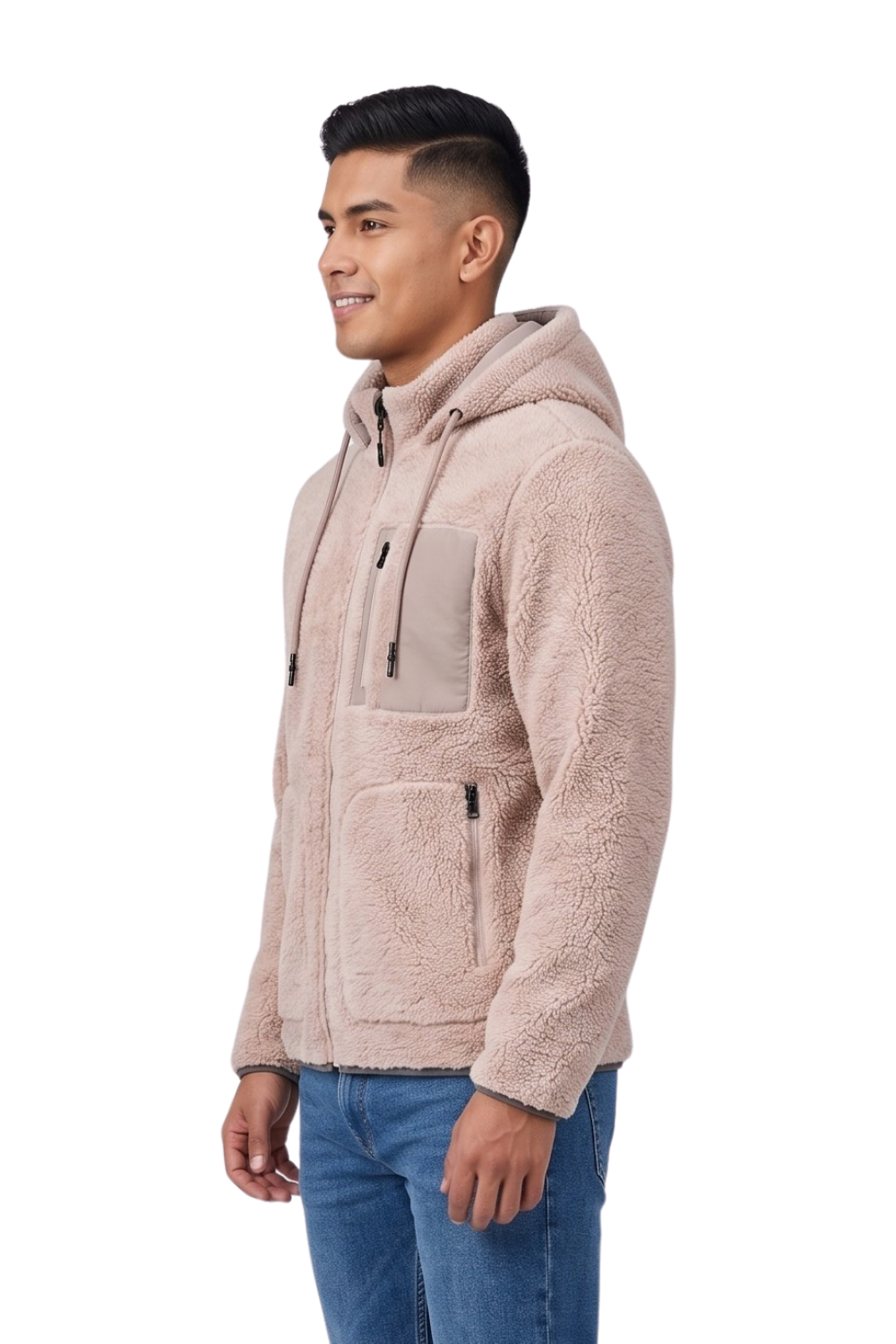 CHAQUETA SHERPA NAVY