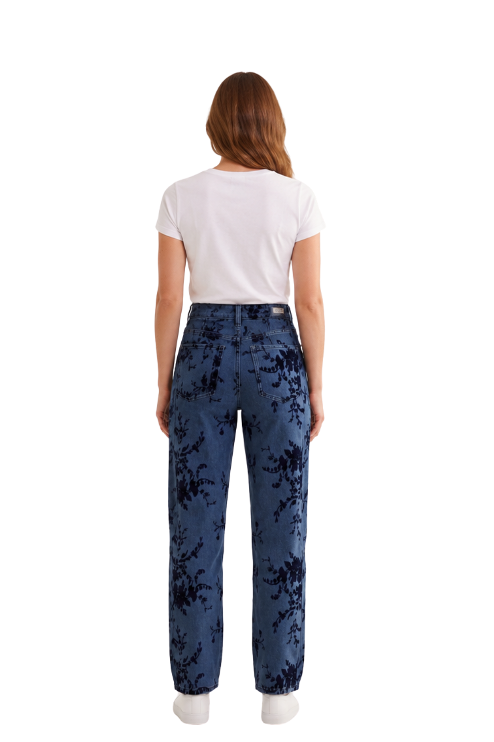 Jean Mujer Bordado Floral