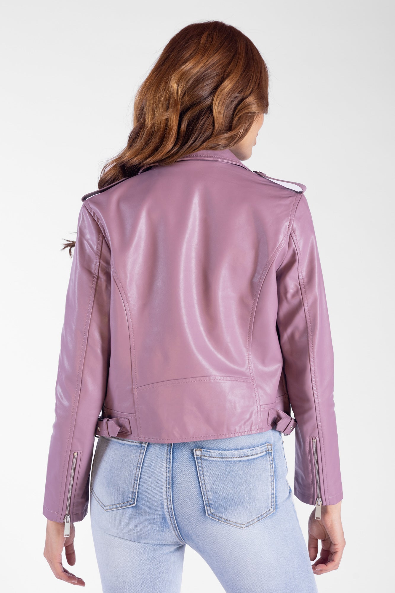 Chaqueta Polipiel Para Mujer