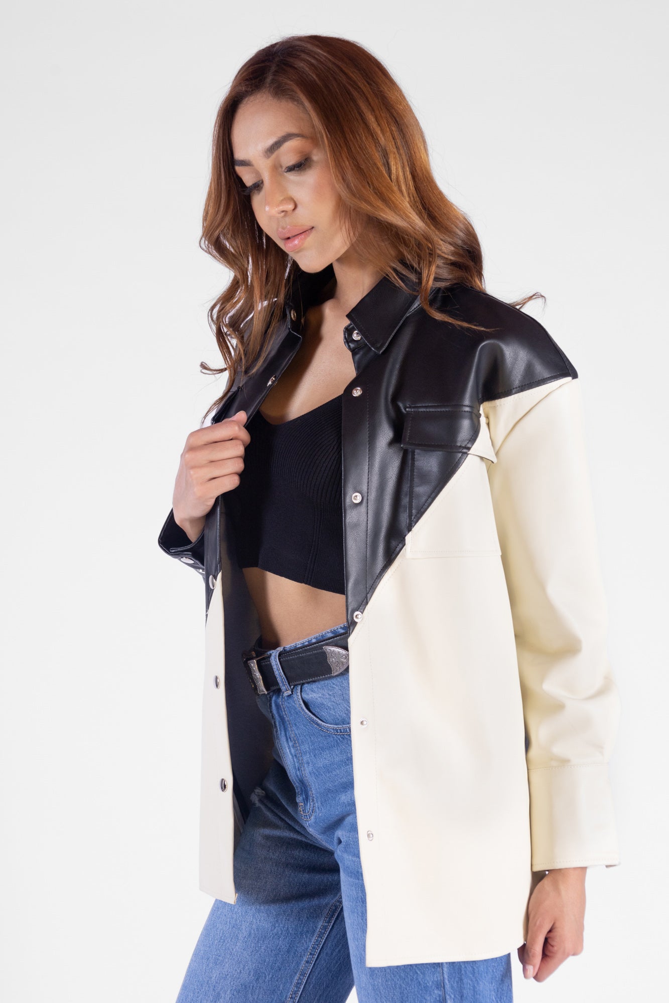 Sobrecamisa Doble Tono Para Mujer