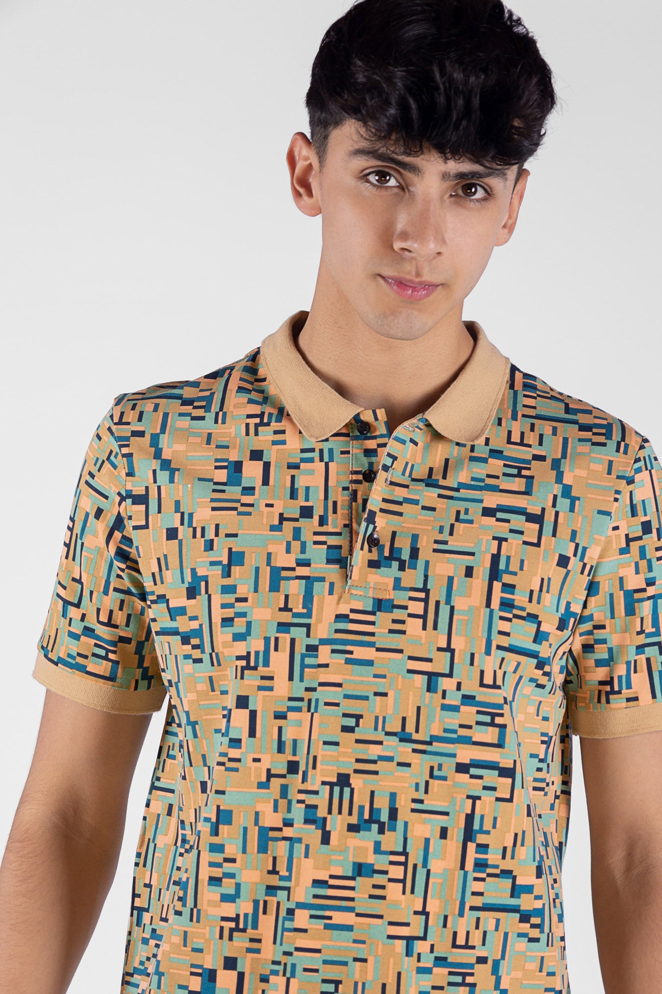 Camiseta Polo Estampada - Hombre