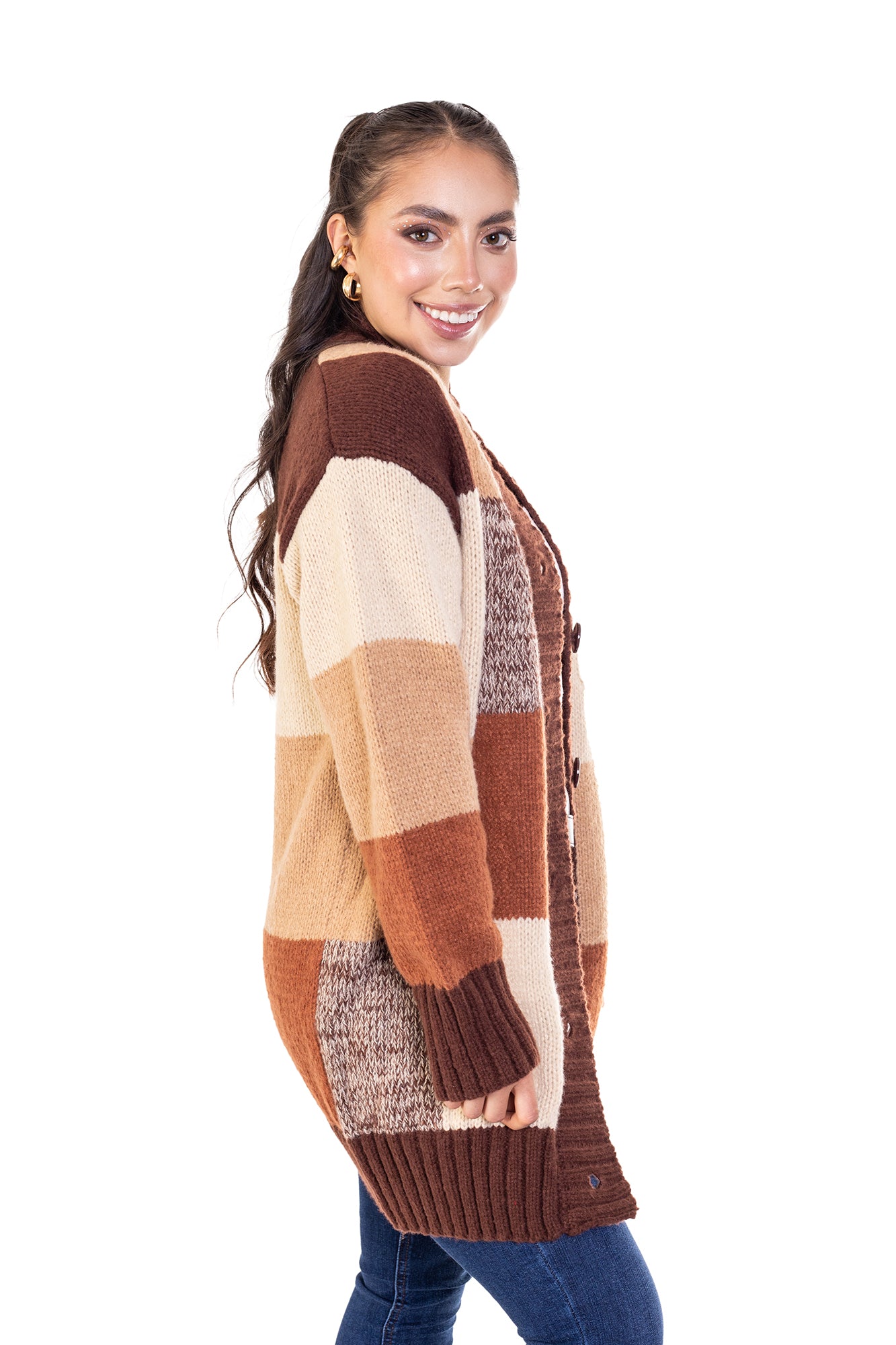 CÁRDIGAN DOBLE TONO