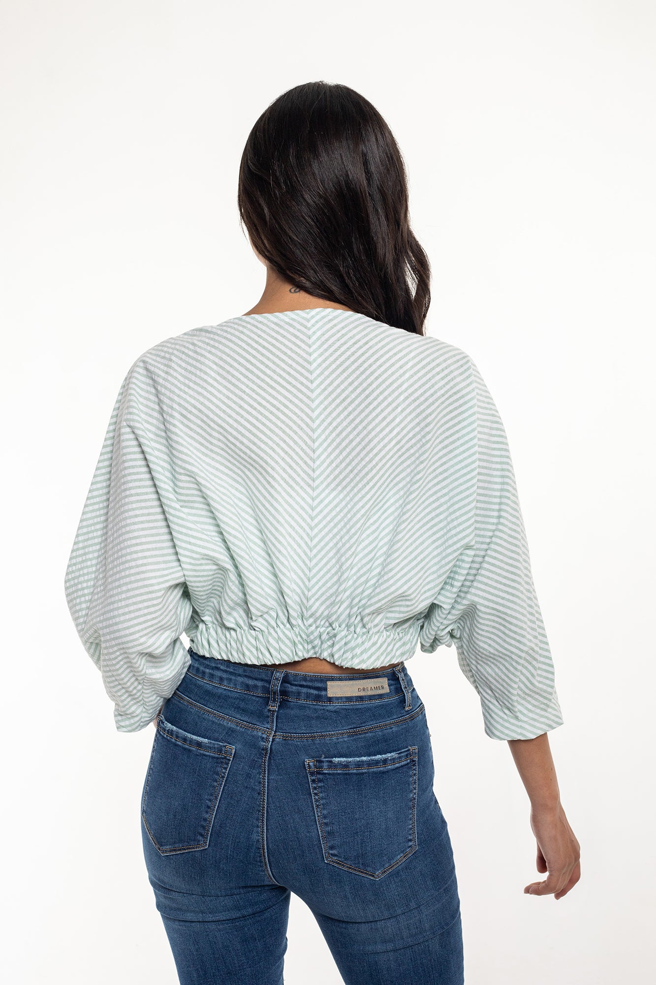Blusa Frunce Oversize Para Mujer