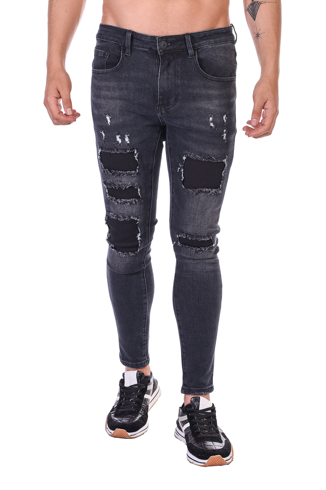 Jean Slim Fit con desgastes