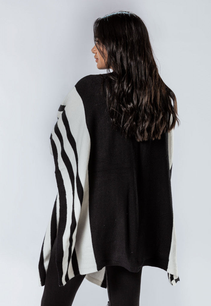 Cardigan Bi Color Para Mujer