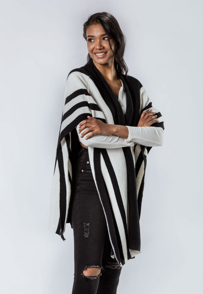 Cardigan Bi Color Para Mujer