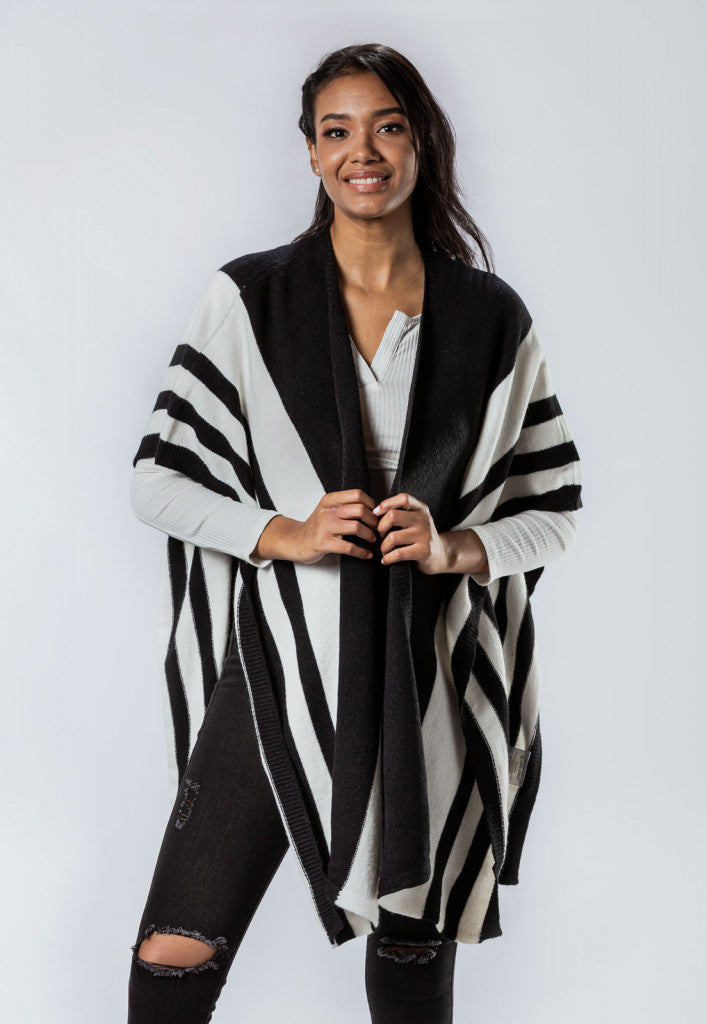 Cardigan Bi Color Para Mujer
