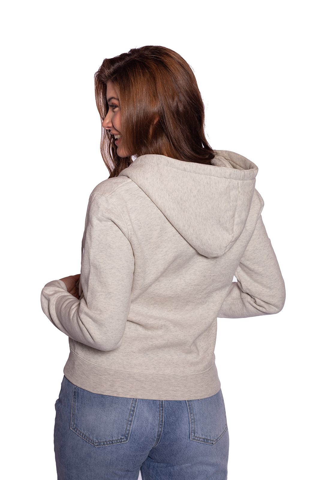 Hoodie Gris Para Mujer