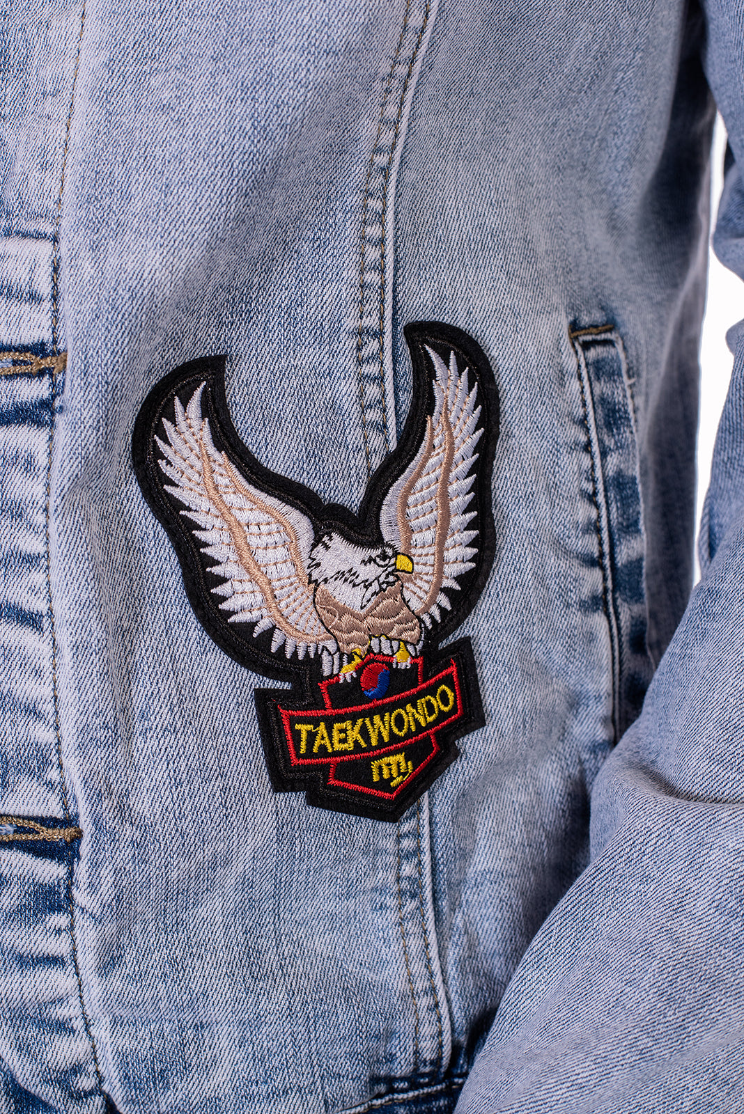 Chaqueta Denim De Parches Para Hombre