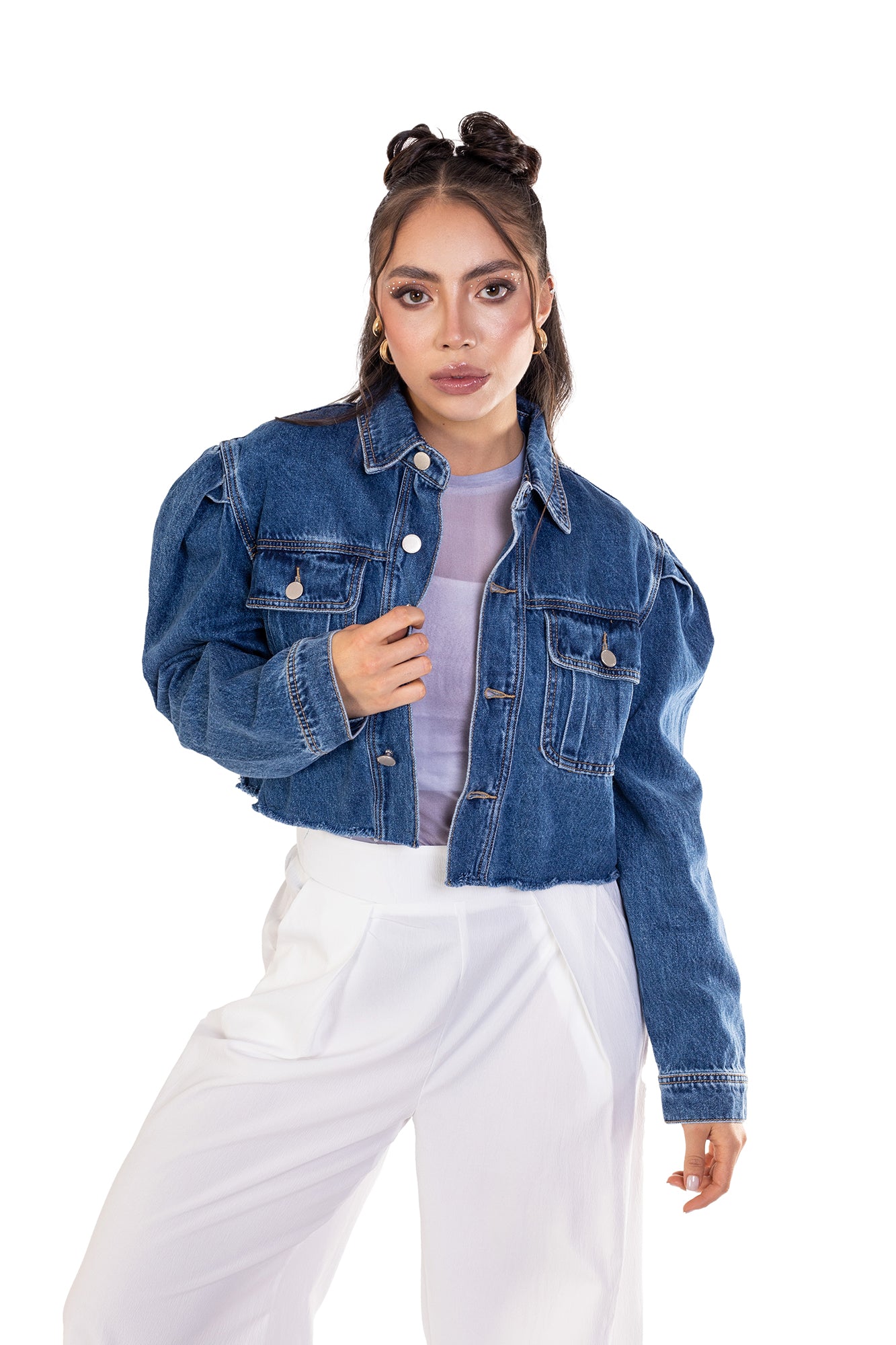 Chaqueta Denim Para Mujer