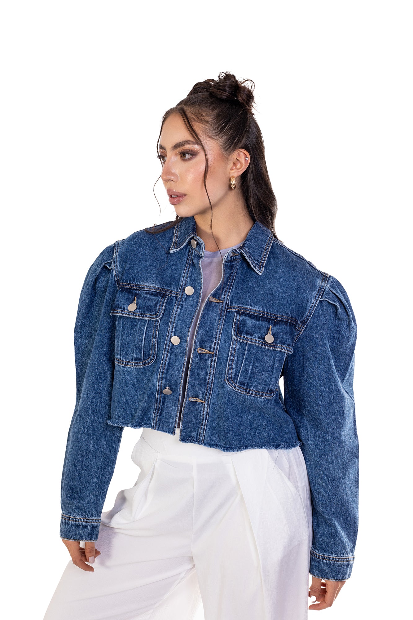 Chaqueta Denim Para Mujer