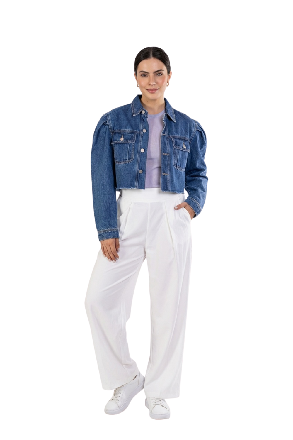 Chaqueta Denim Para Mujer