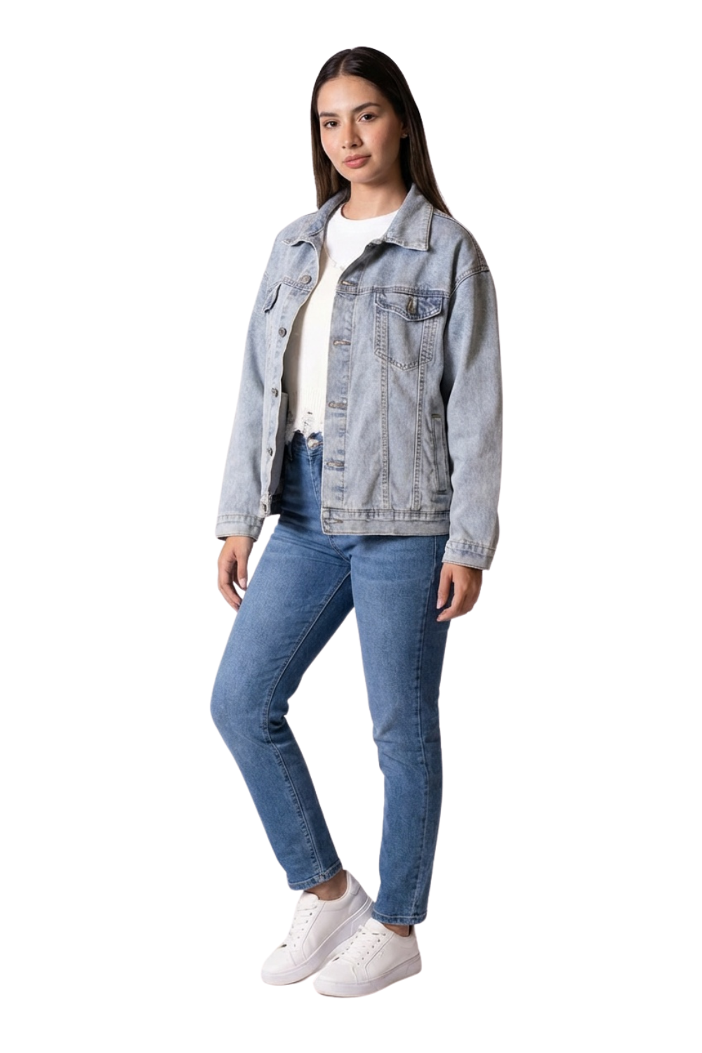 Chaqueta Denim Para Mujer