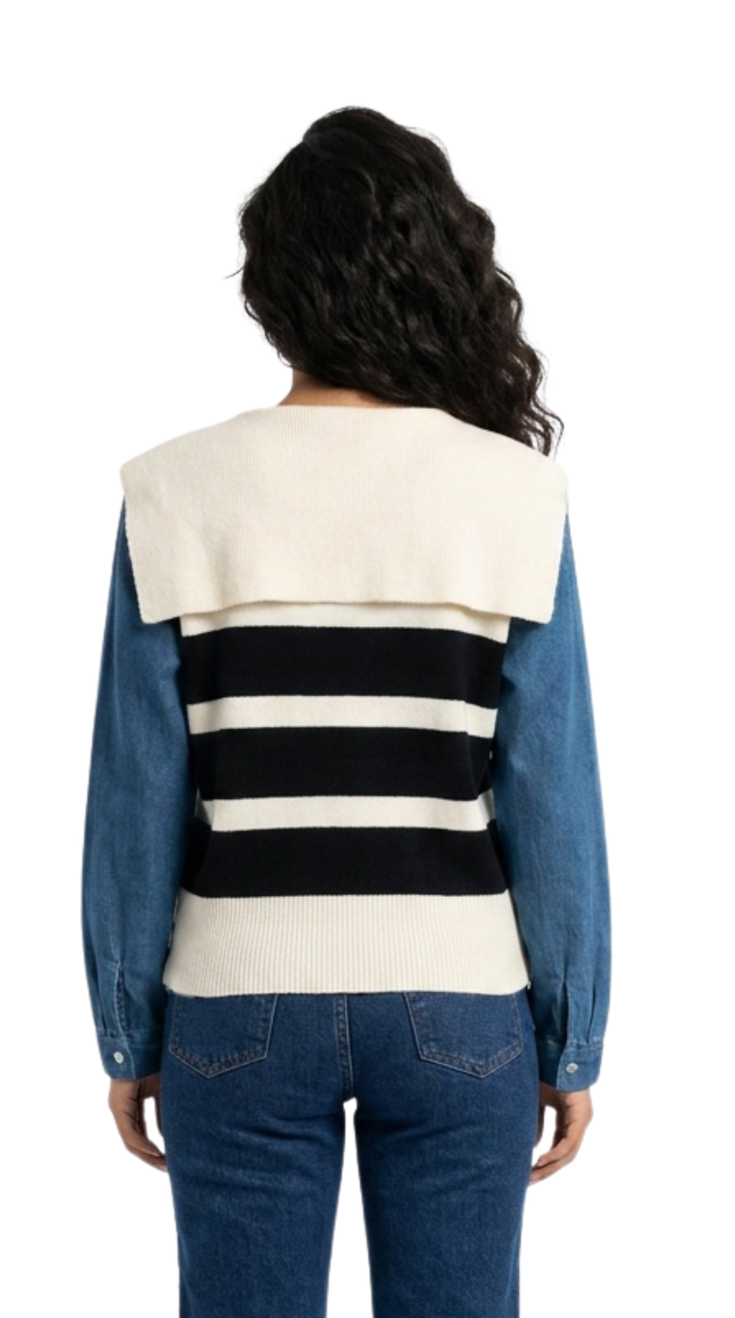 SWEATER CON DENIM