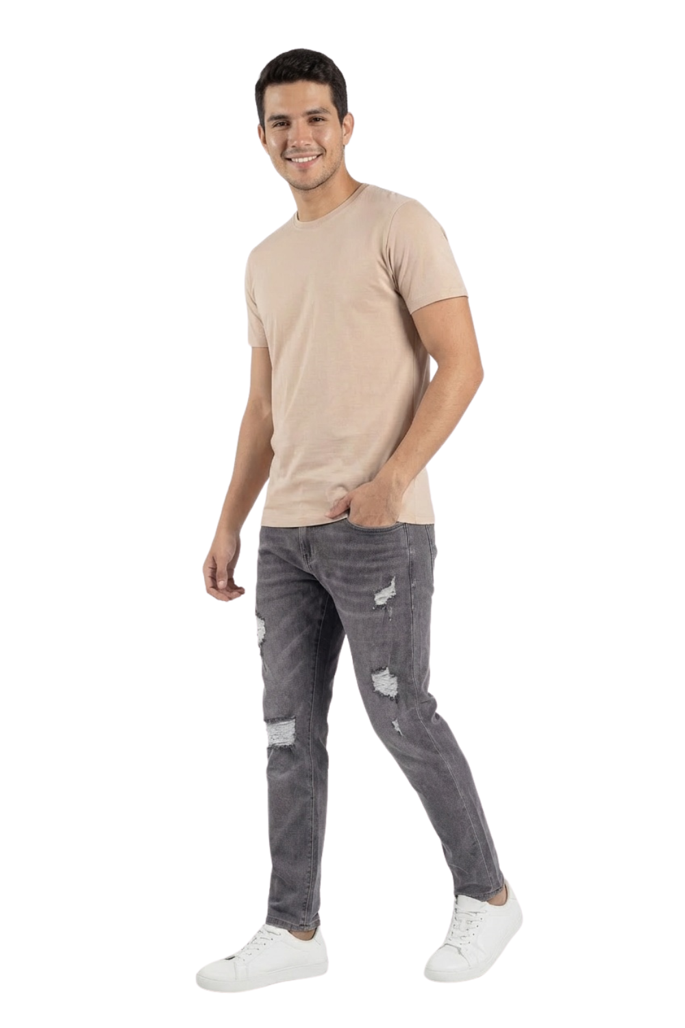 Jean Slim Fit con desgastes