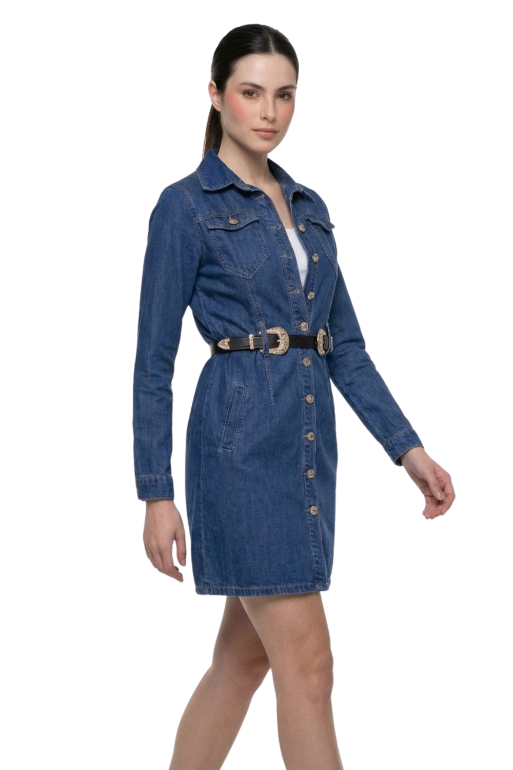 Vestido Denim Para Mujer